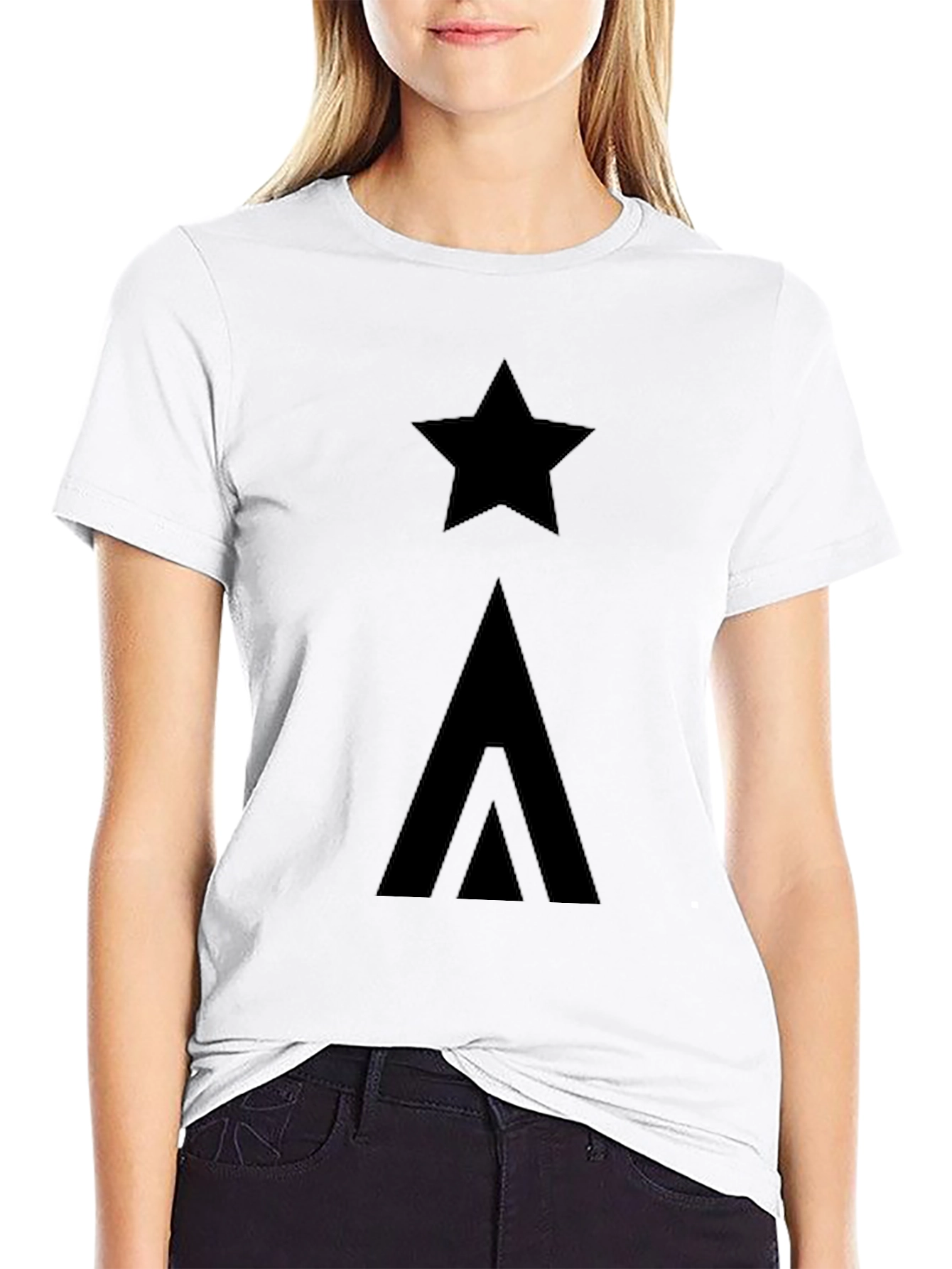 Star & Arrow Graphic Black T-Shirt