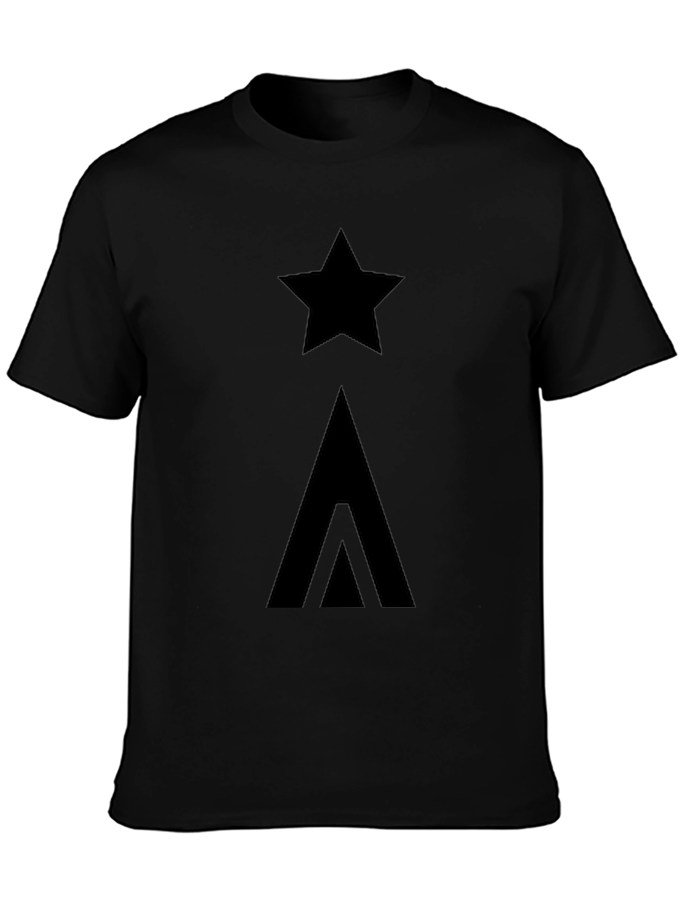 Star & Arrow Graphic Black T-Shirt