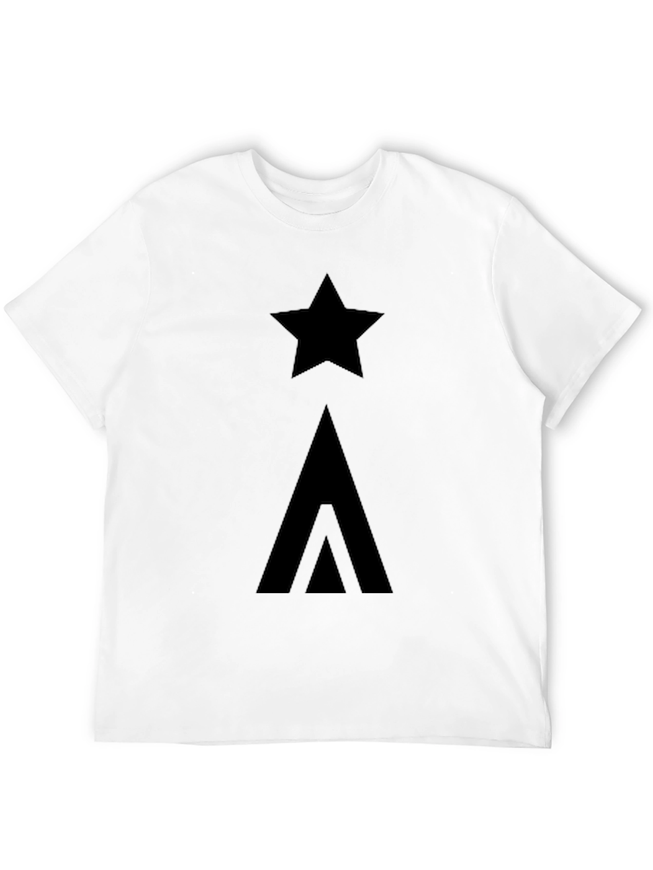 Star & Arrow Graphic Black T-Shirt