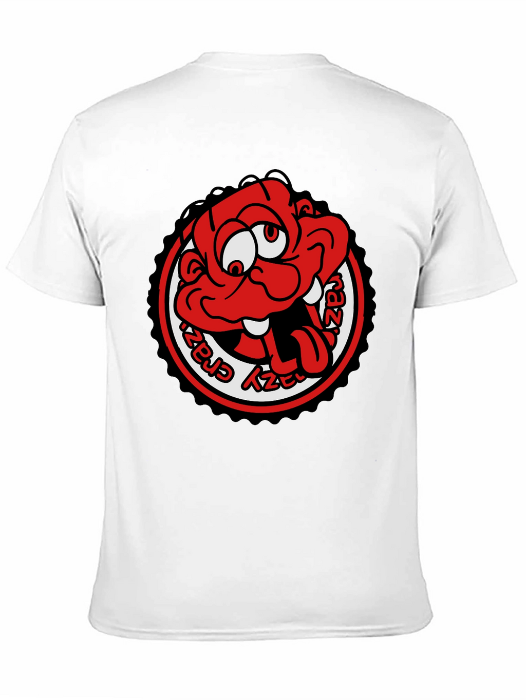 Crazy Cartoon Graphic Tee - Black Unisex T-Shirt
