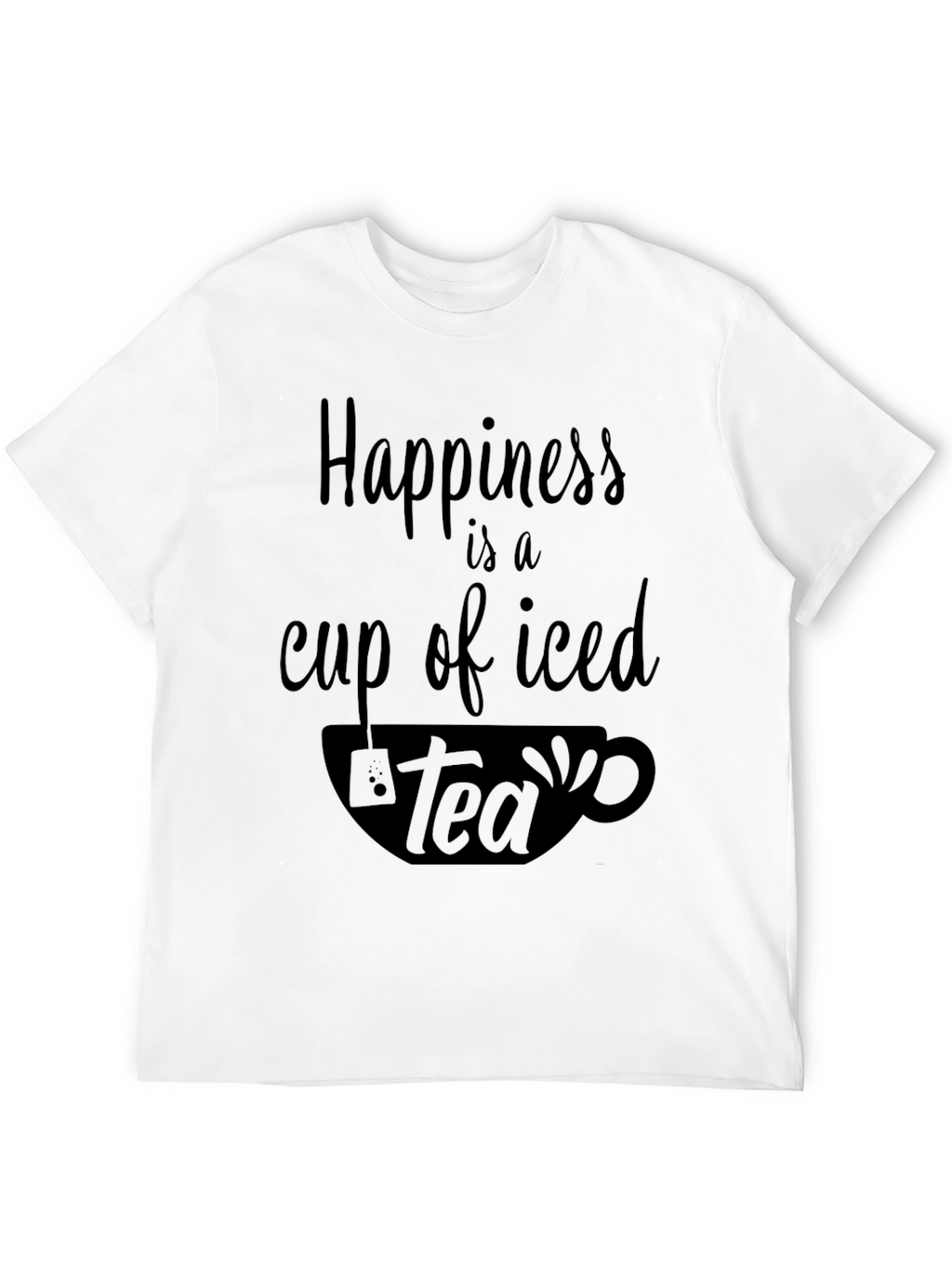 Happiness is a Cup of Iced Tea Graphic T-Shirt