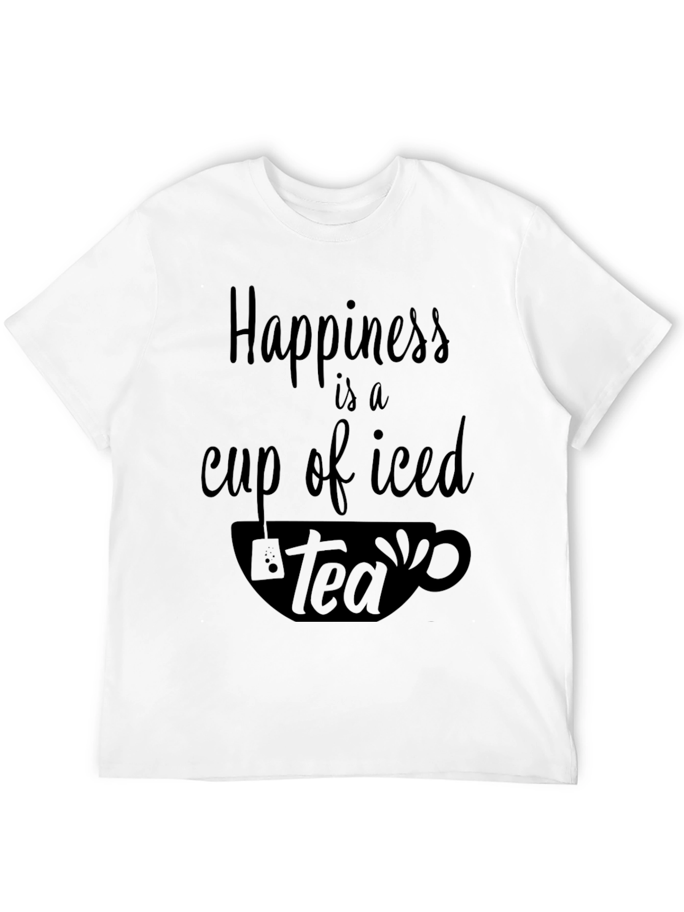Happiness is a Cup of Iced Tea Graphic T-Shirt