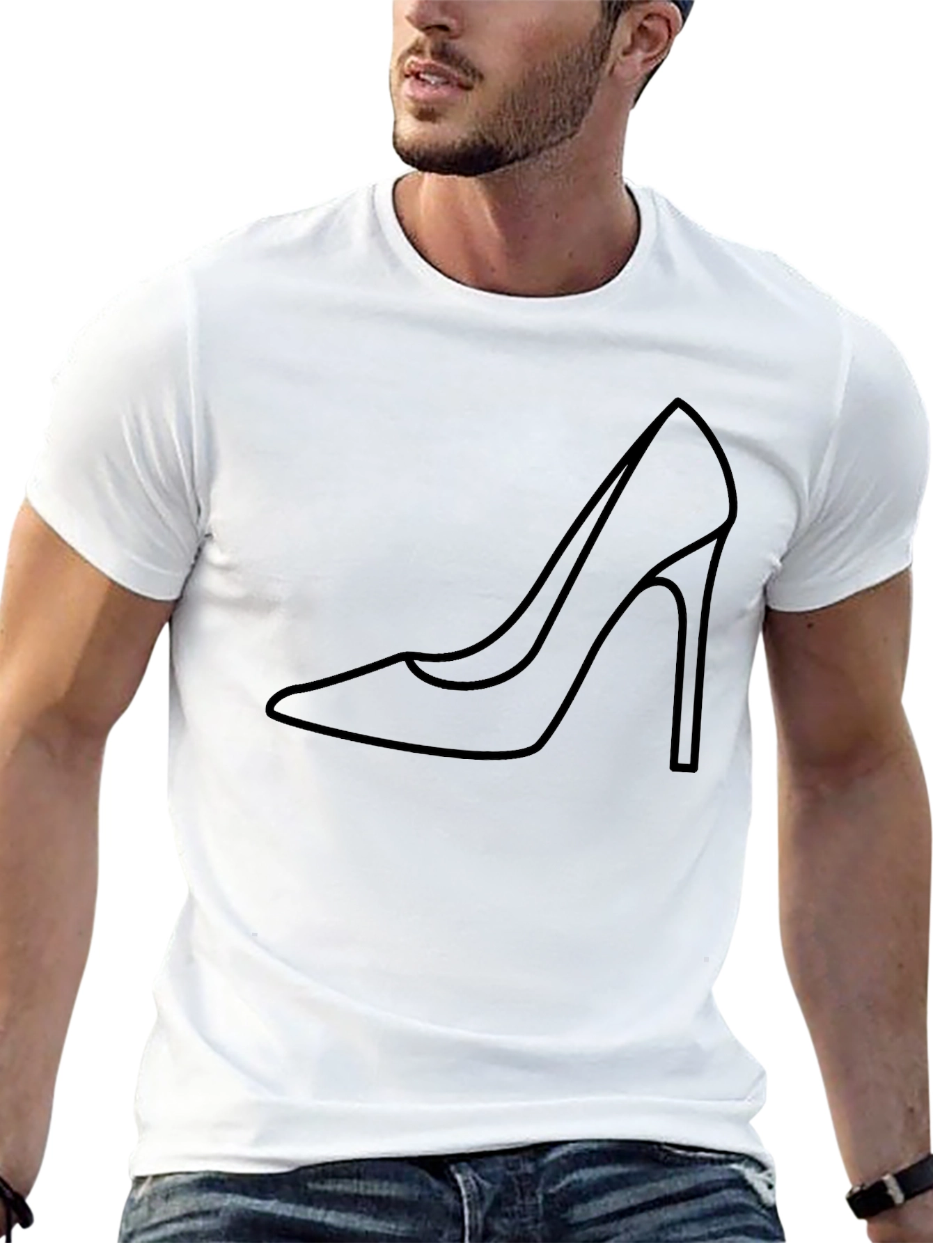 High Heel Outline T-Shirt