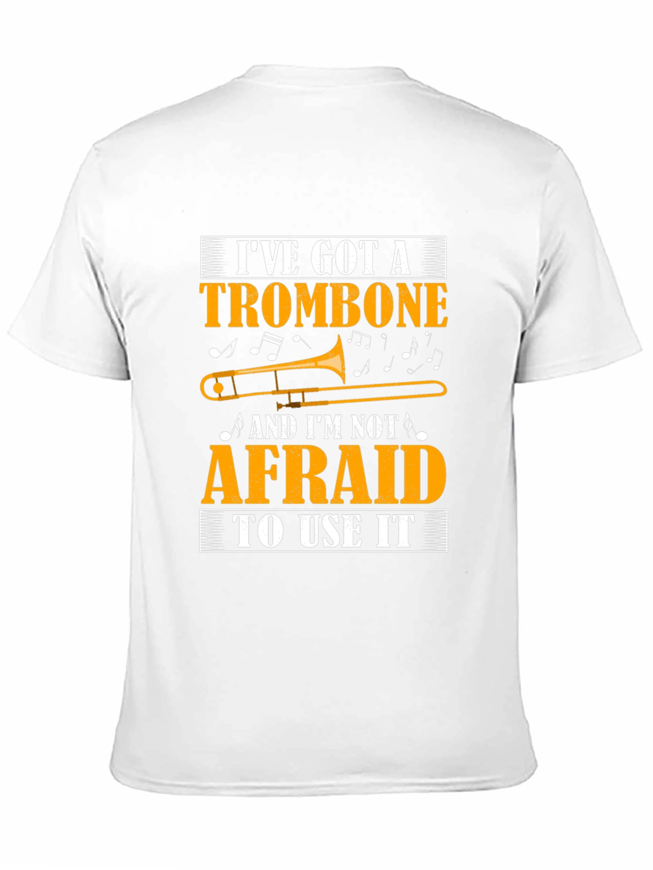 Trombone Player Black T-Shirt Music Lover Gift