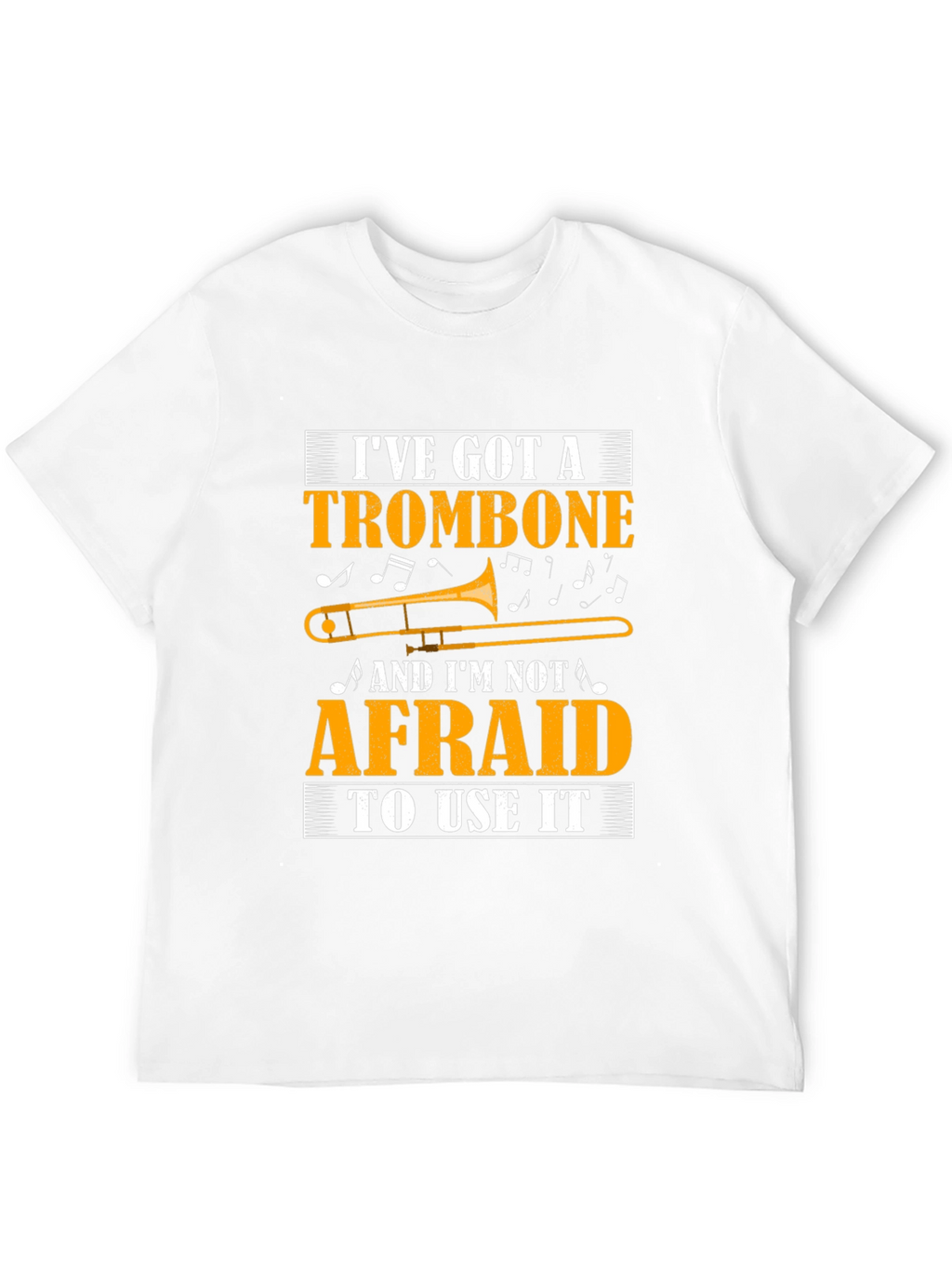 Trombone Player Black T-Shirt Music Lover Gift
