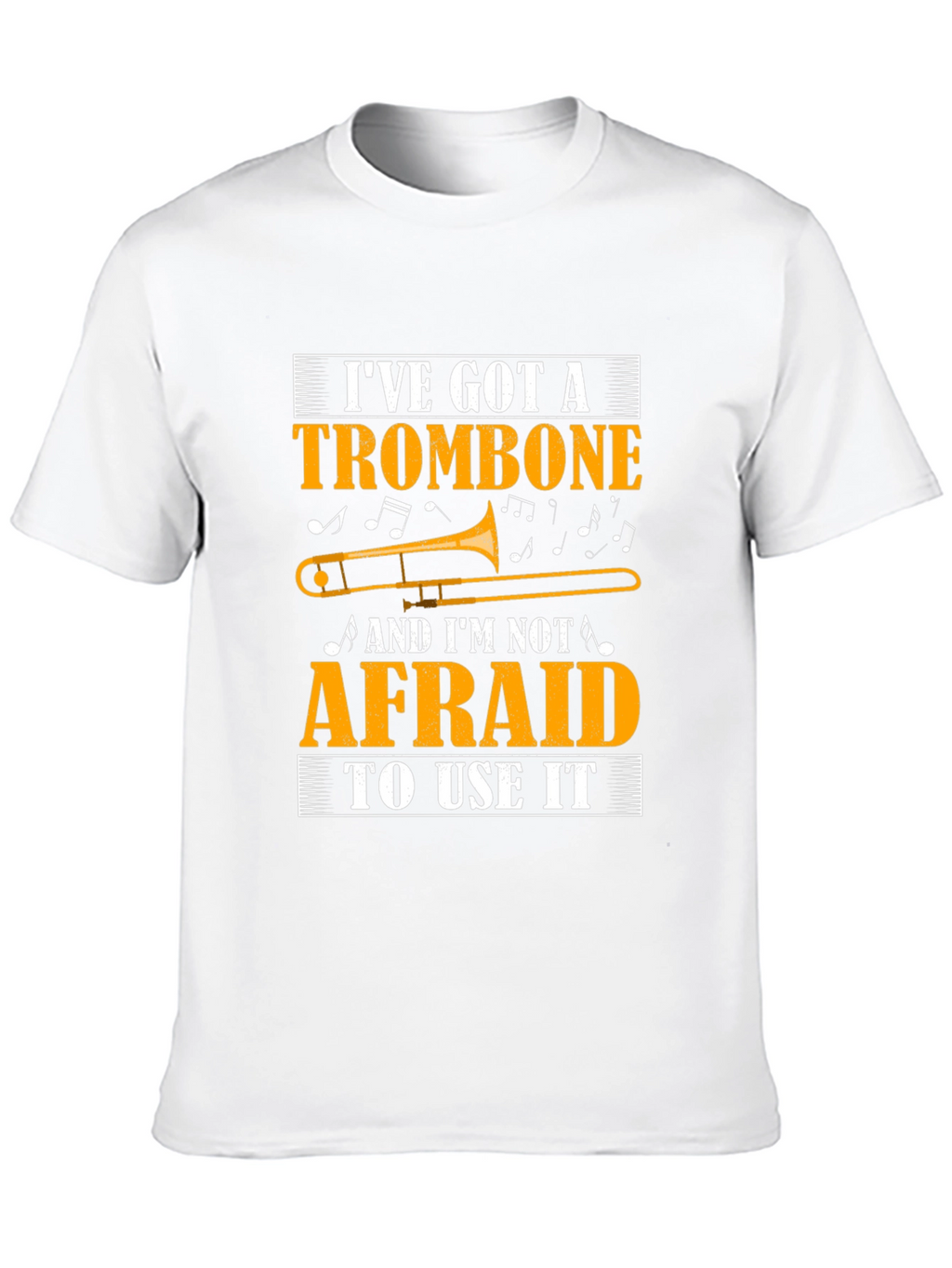 Trombone Player Black T-Shirt Music Lover Gift