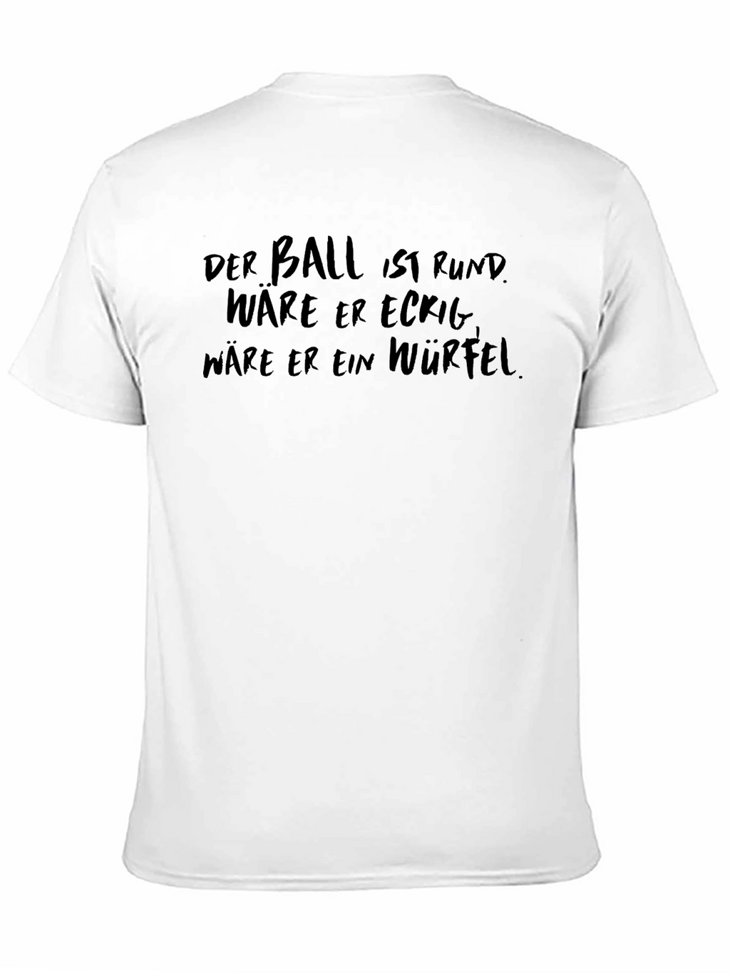 Mens Black T-Shirt with Humorous German Slogan