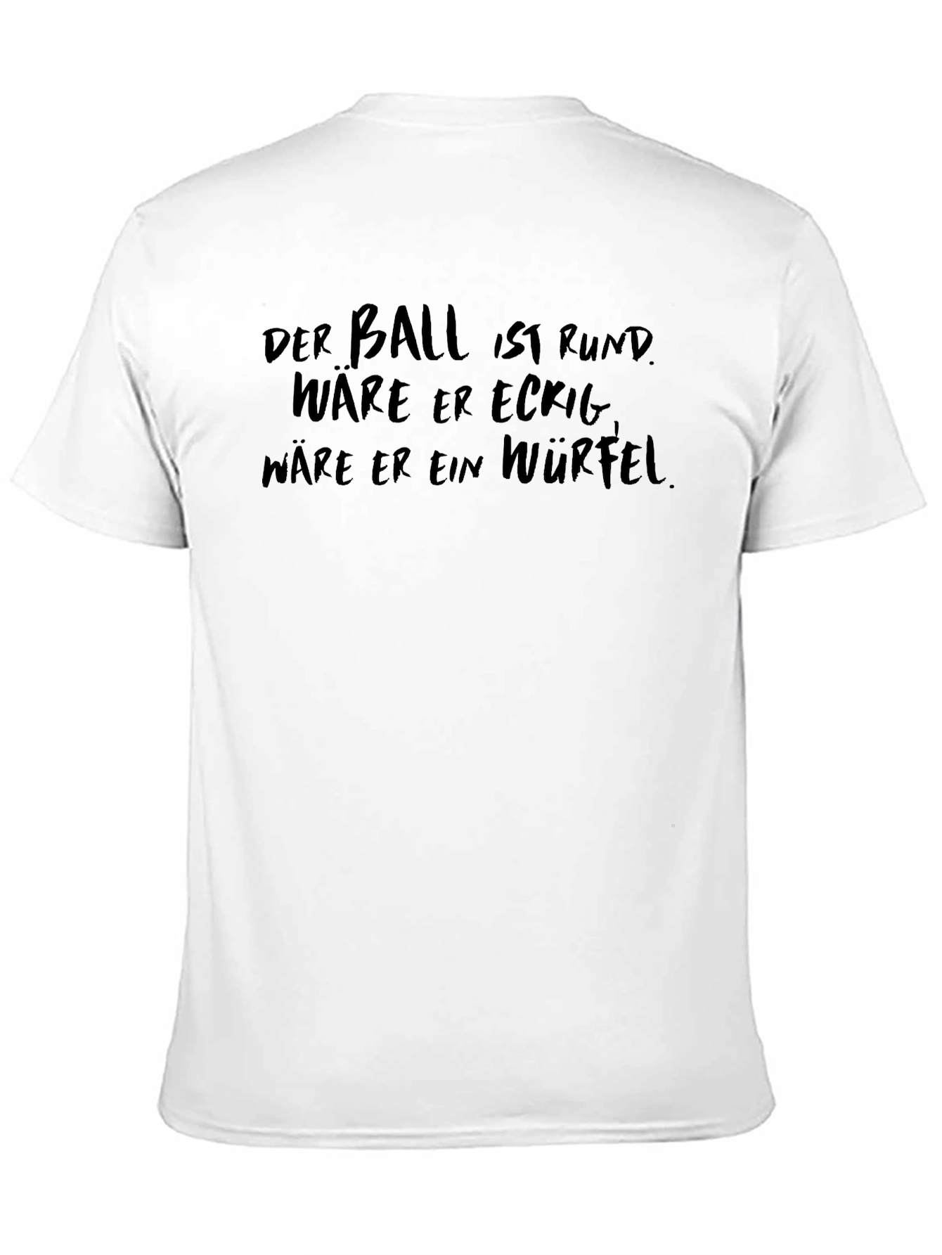 Mens Black T-Shirt with Humorous German Slogan