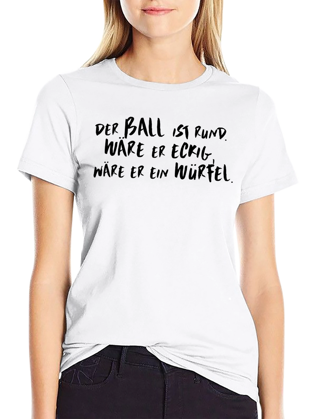 Mens Black T-Shirt with Humorous German Slogan