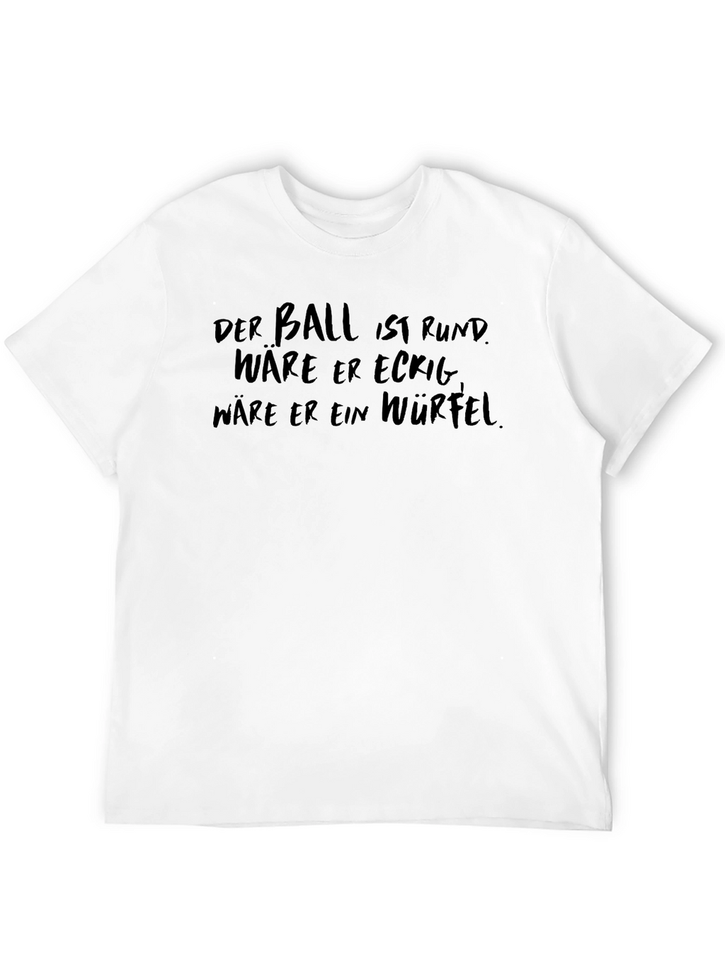 Mens Black T-Shirt with Humorous German Slogan