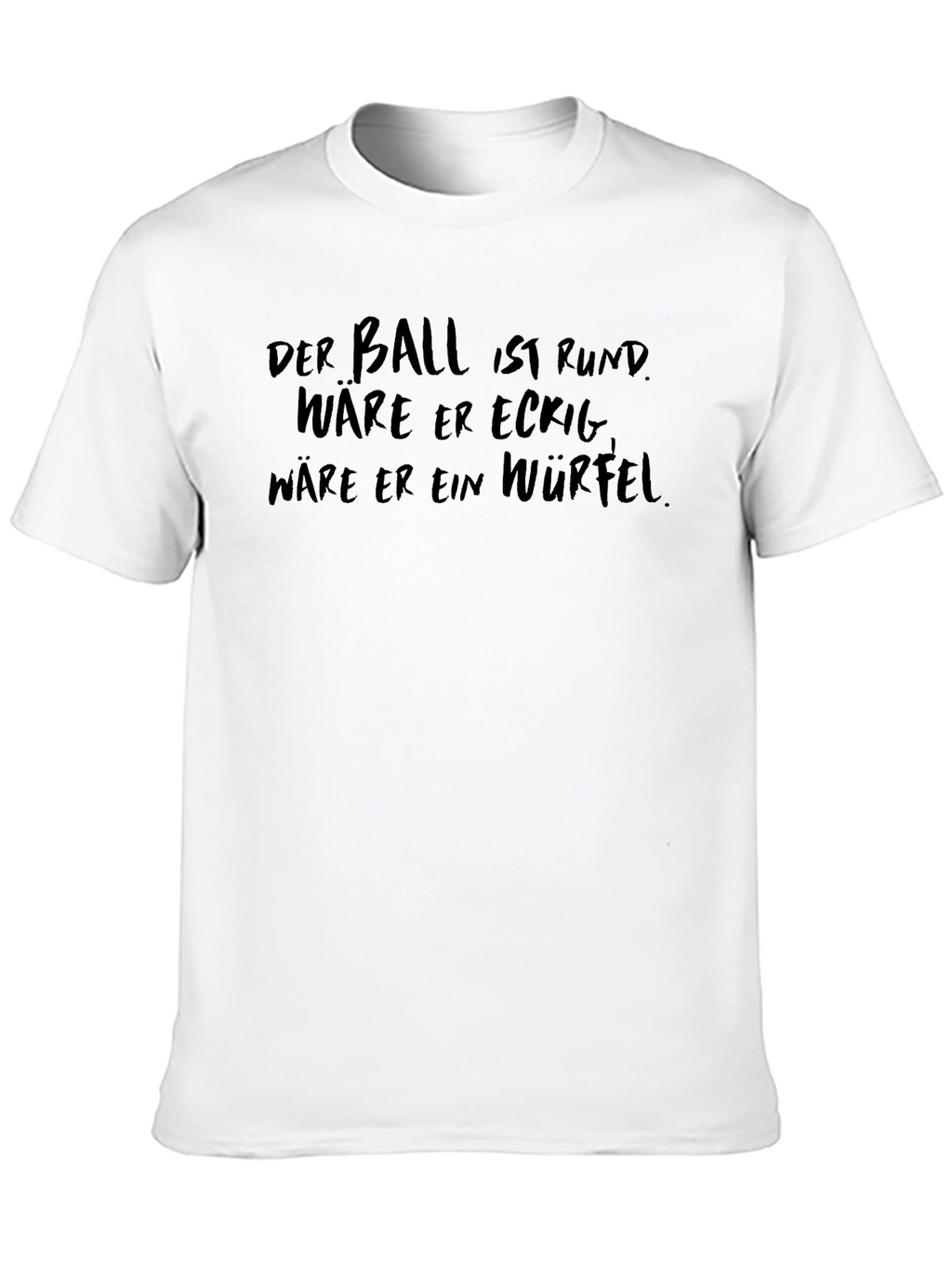 Mens Black T-Shirt with Humorous German Slogan