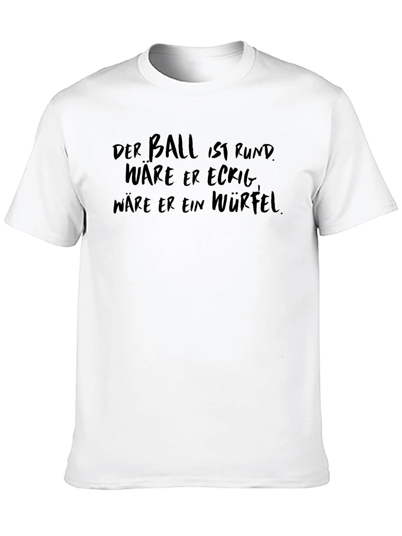 Mens Black T-Shirt with Humorous German Slogan