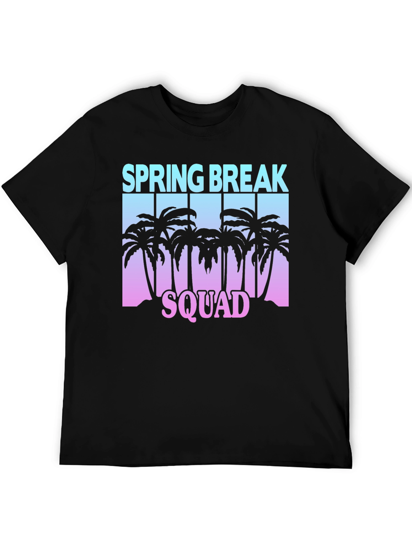 Spring Break Squad Graphic Tee - Black