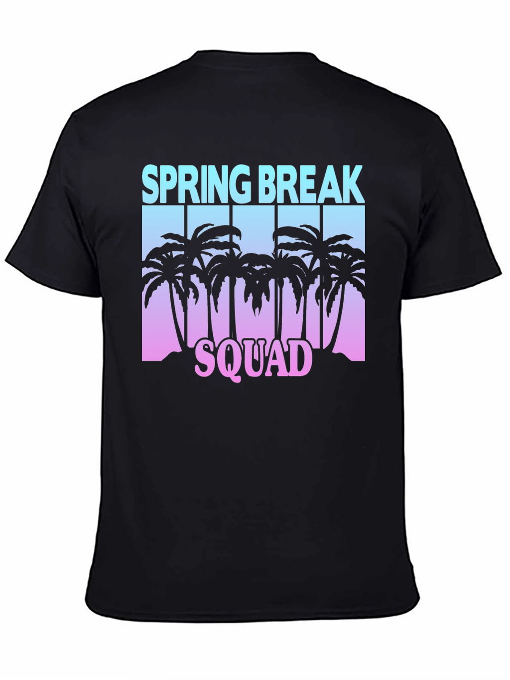 Spring Break Squad Graphic Tee - Black