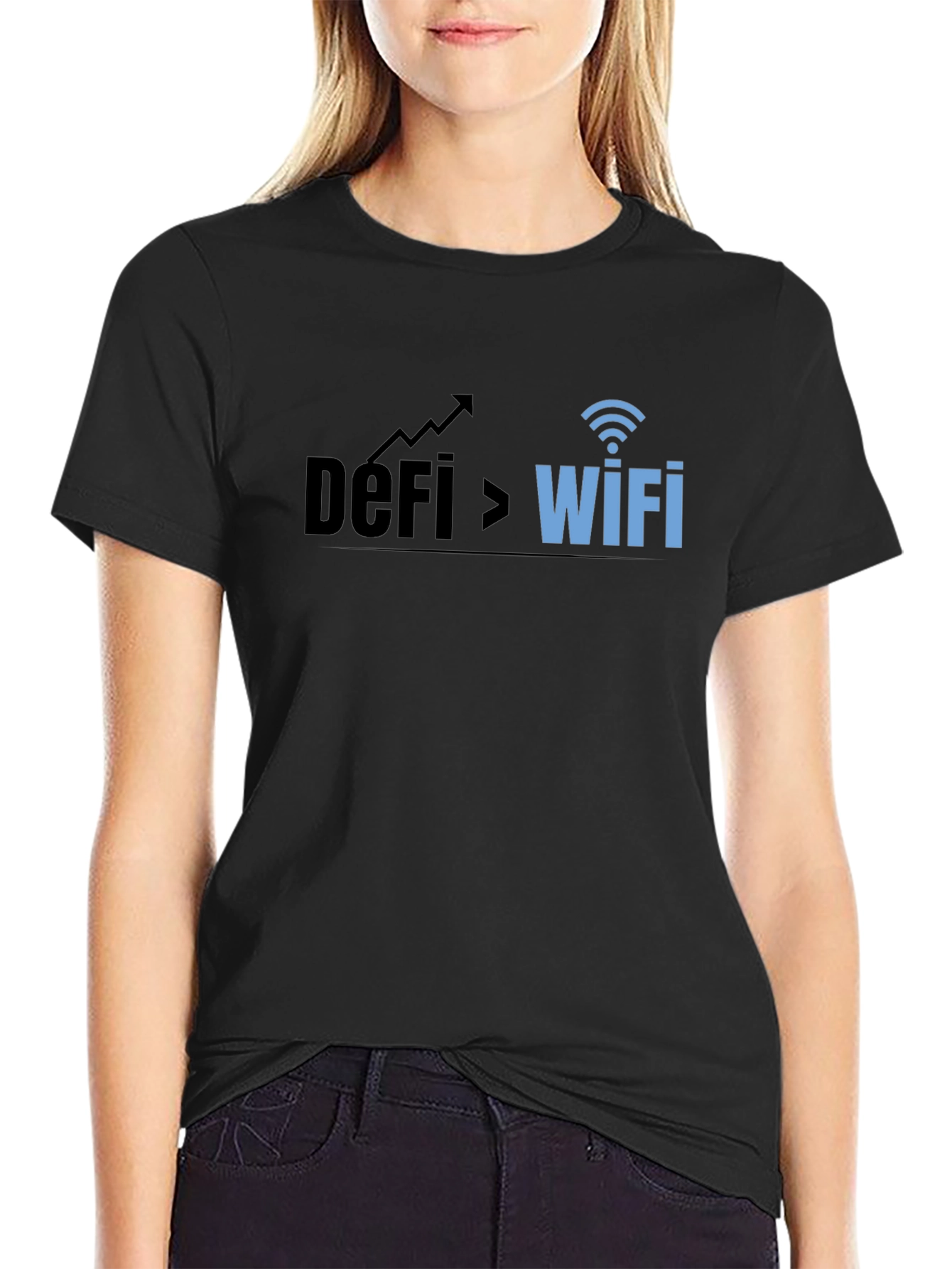 DeFi > WiFi Graphic Tee - Crypto Investor T-Shirt