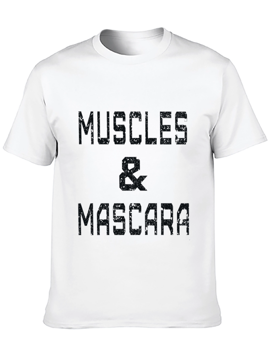Muscle & Mascara Graphic Tee - Black Cotton T-Shirt