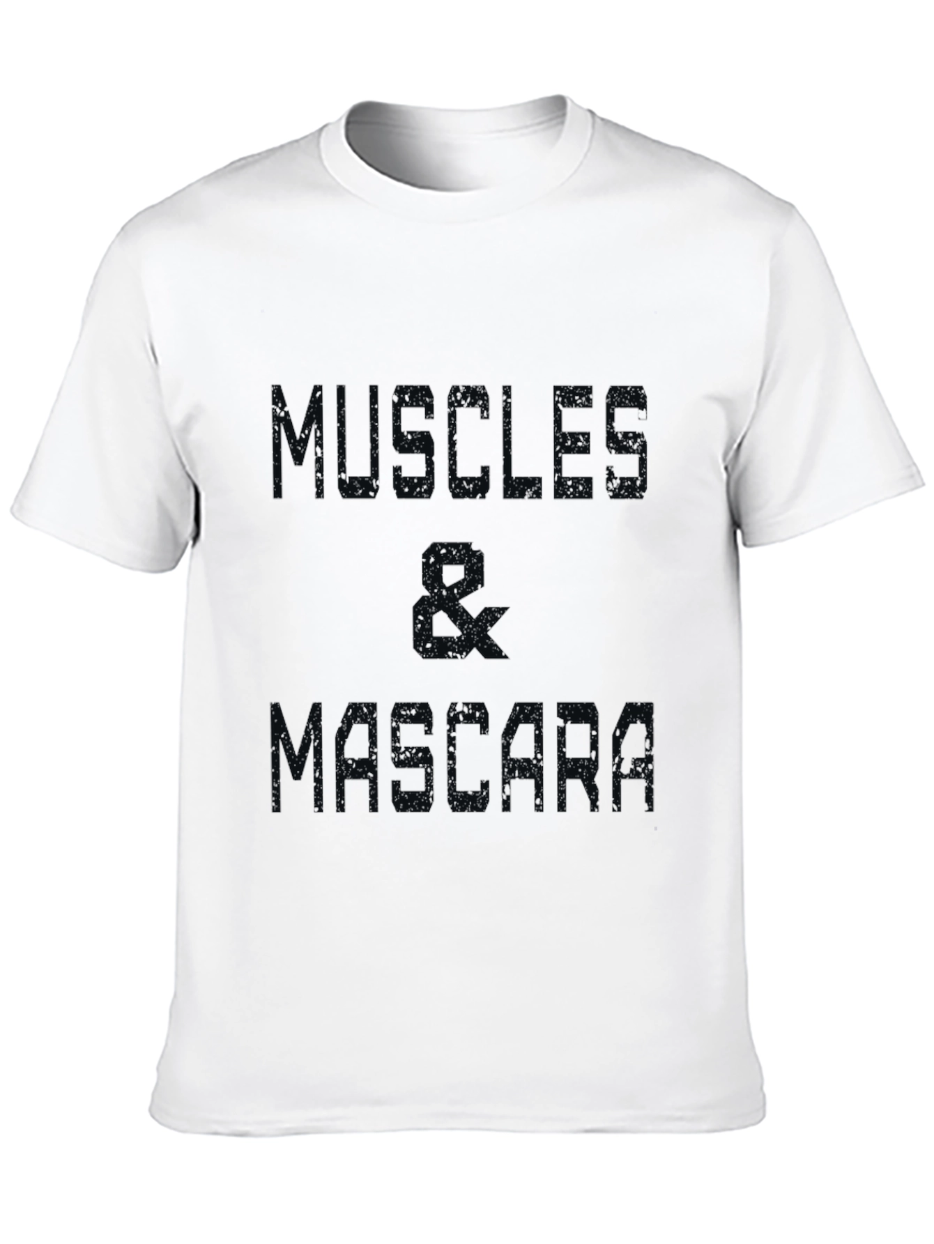 Muscle & Mascara Graphic Tee - Black Cotton T-Shirt