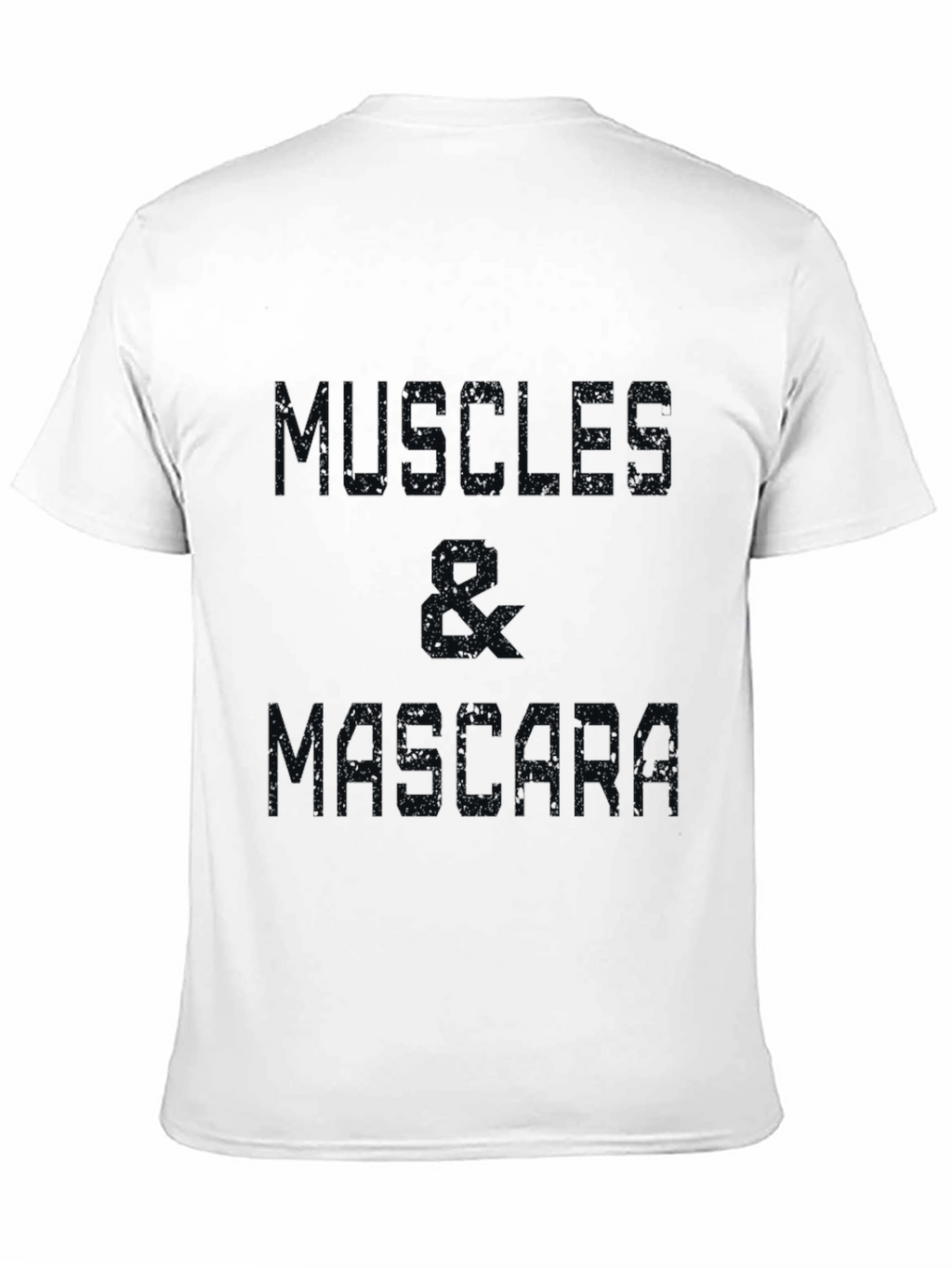 Muscle & Mascara Graphic Tee - Black Cotton T-Shirt
