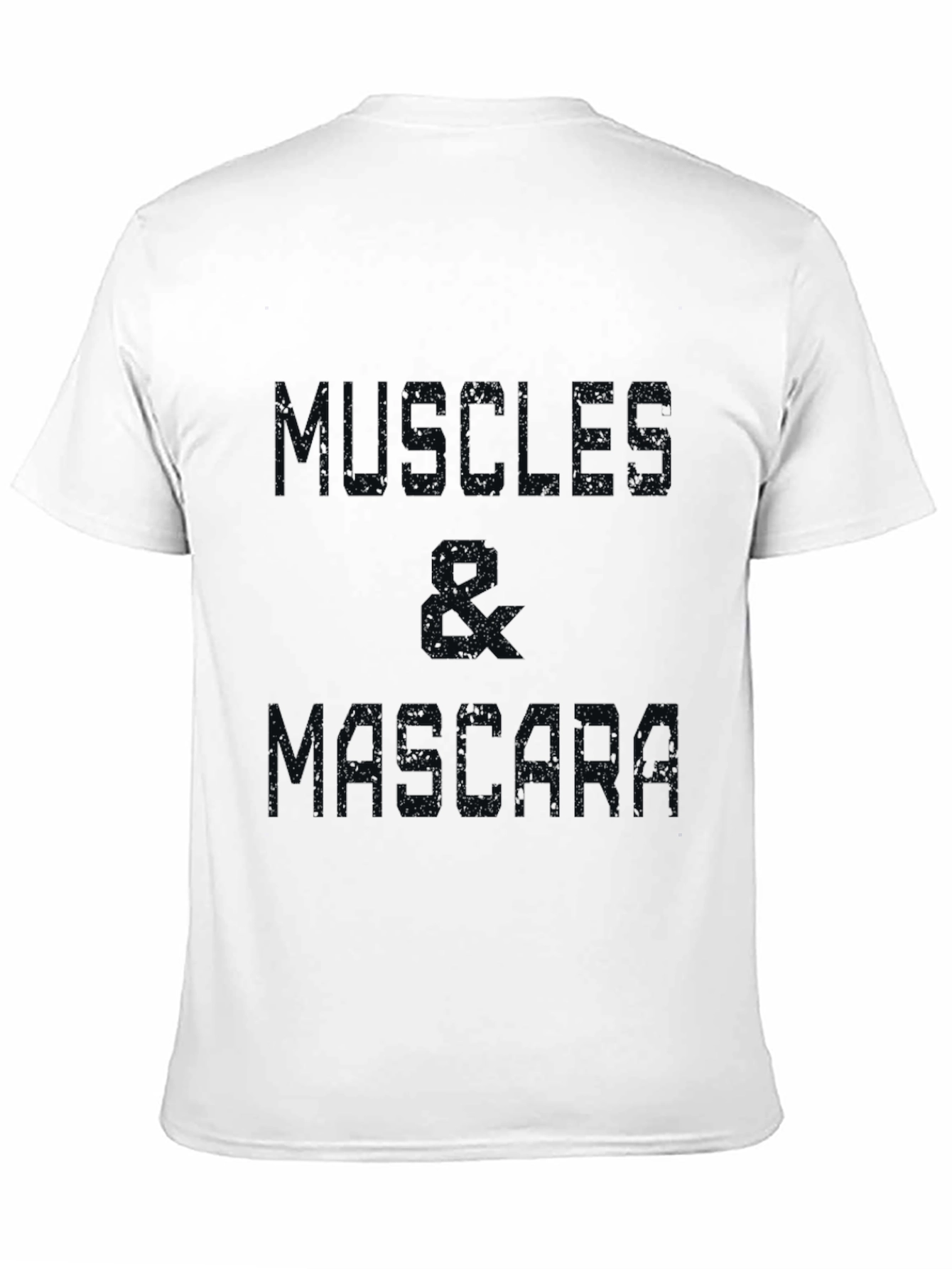 Muscle & Mascara Graphic Tee - Black Cotton T-Shirt