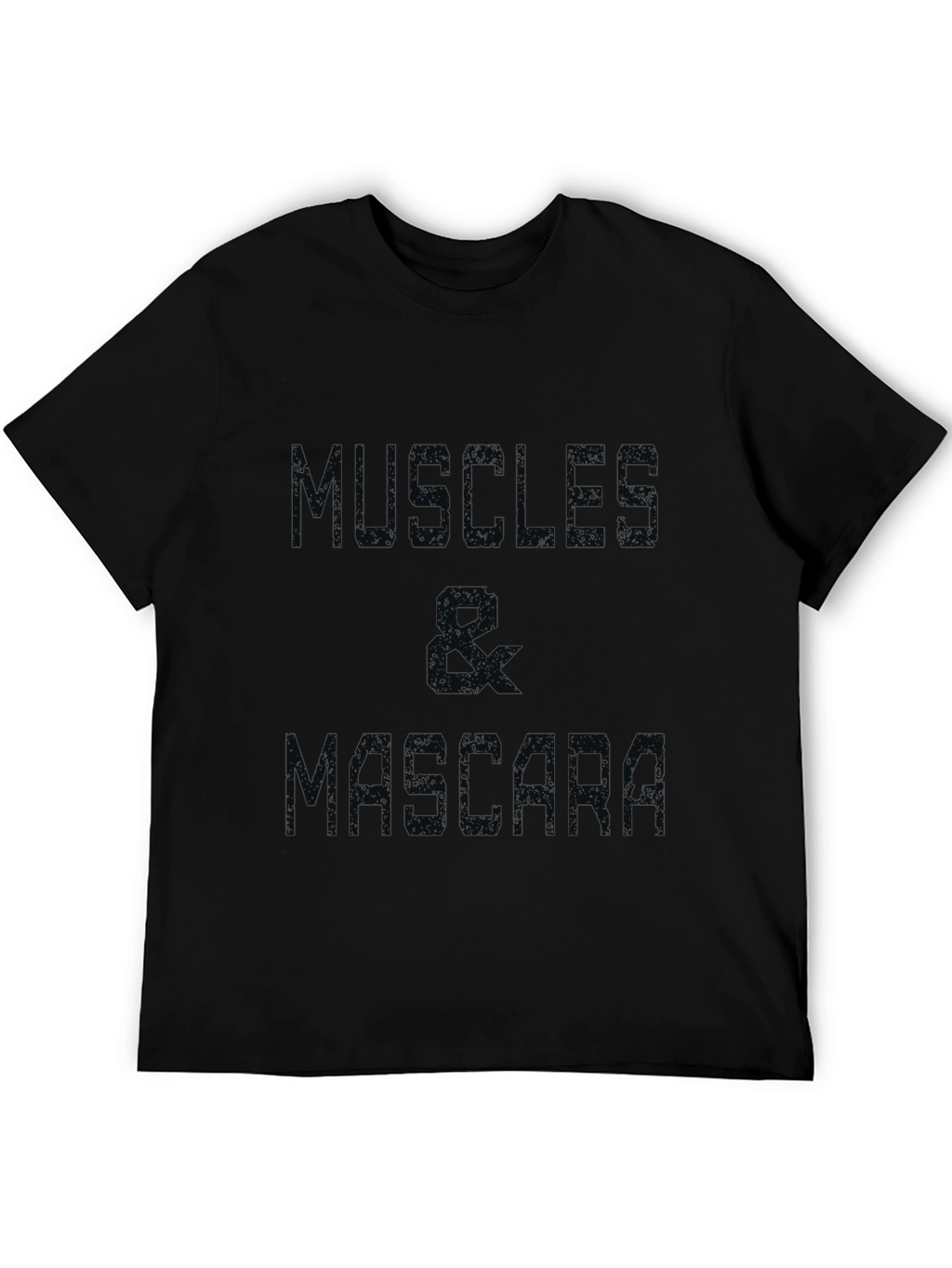 Muscle & Mascara Graphic Tee - Black Cotton T-Shirt
