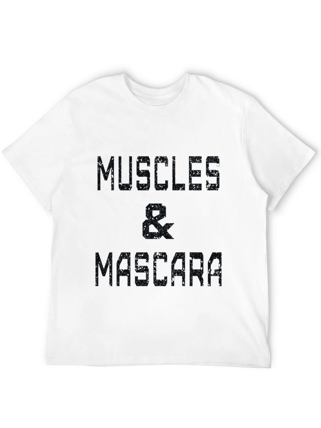 Muscle & Mascara Graphic Tee - Black Cotton T-Shirt