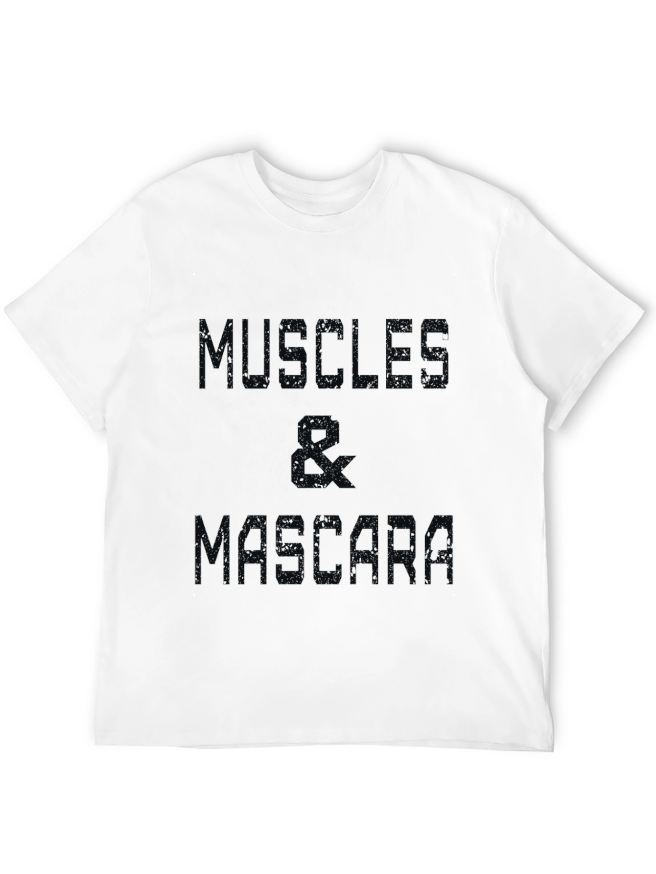 Muscle & Mascara Graphic Tee - Black Cotton T-Shirt