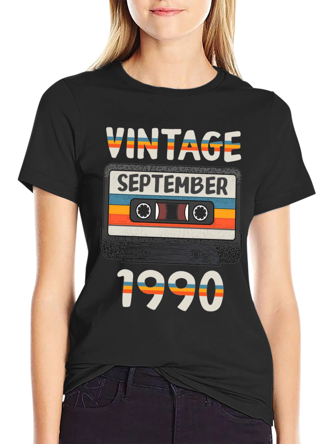 Vintage September 1990 Cassette T-Shirt