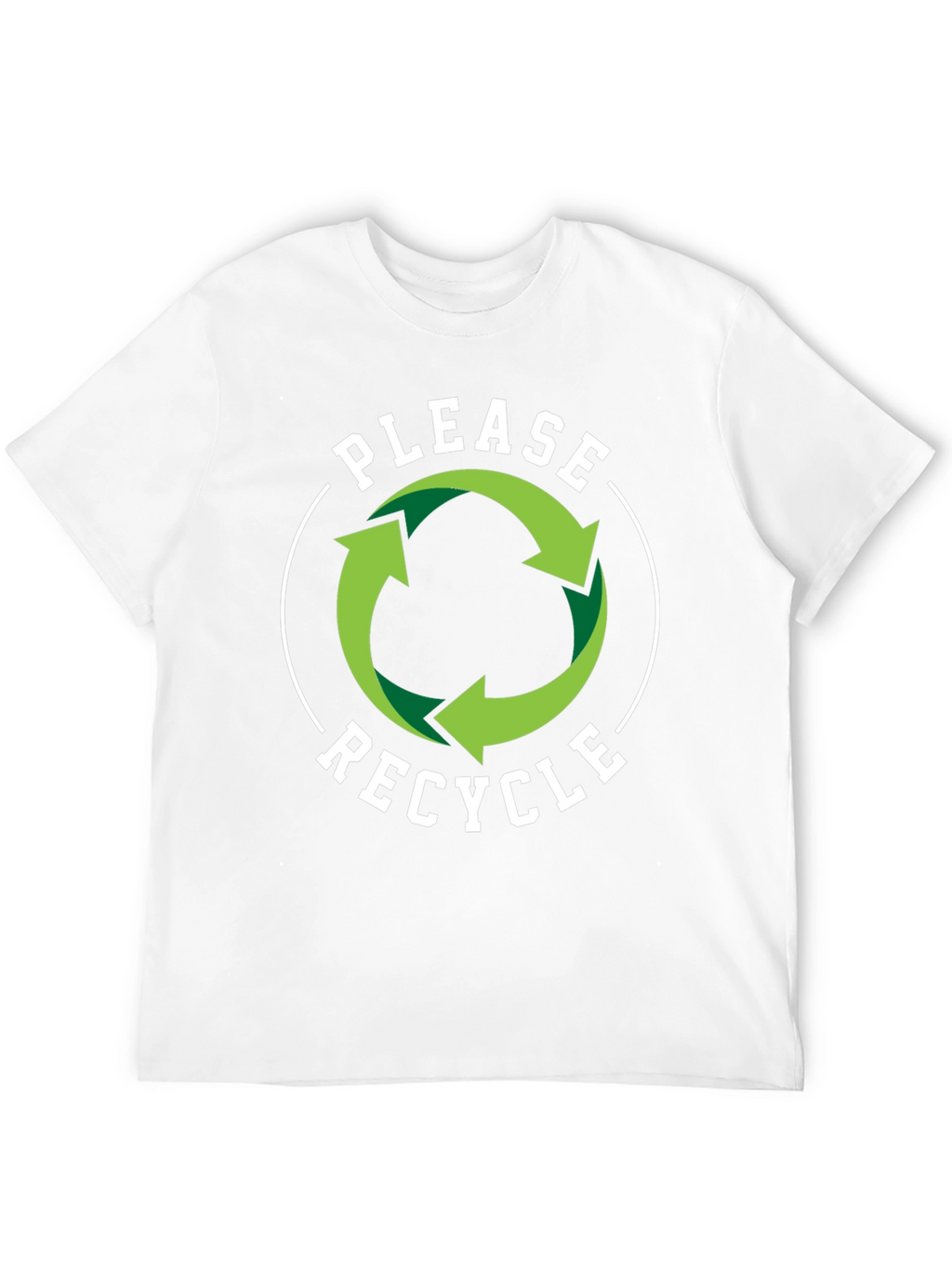 Recycle Graphic T-Shirt - Black Eco-Friendly Design
