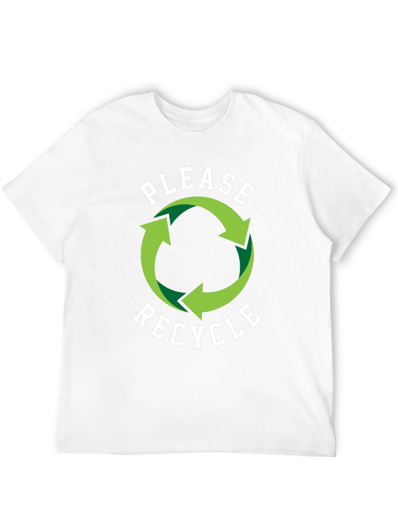 Recycle Graphic T-Shirt - Black Eco-Friendly Design