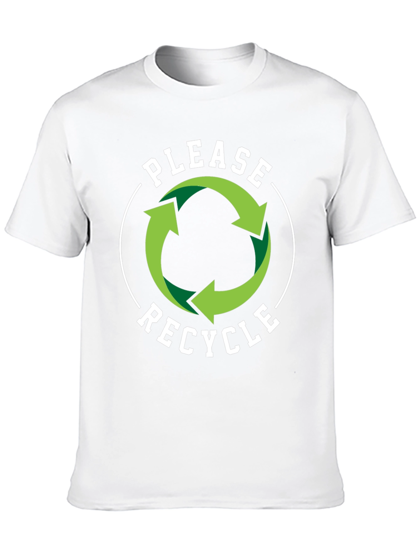 Recycle Graphic T-Shirt - Black Eco-Friendly Design