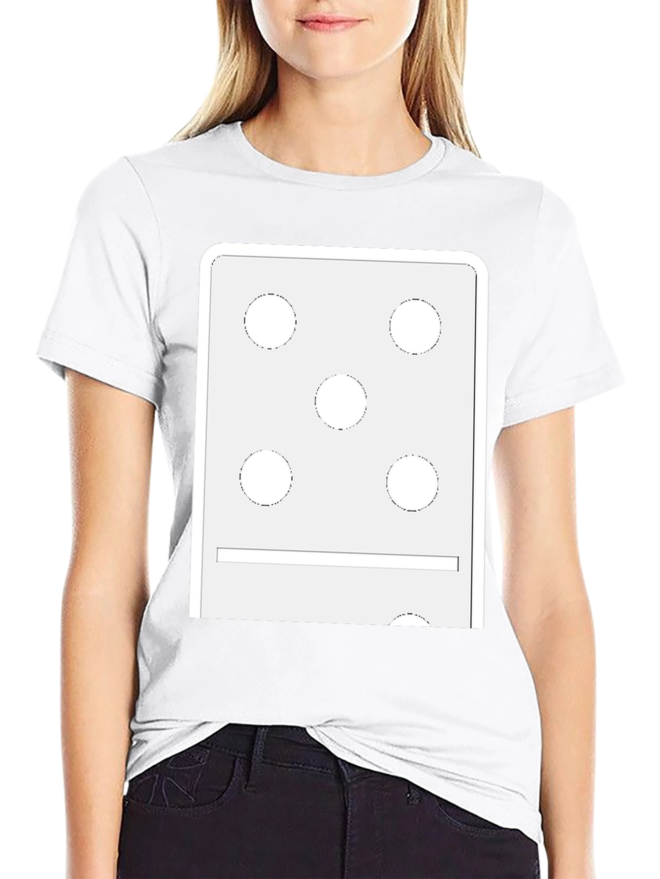 Domino 5/1 Graphic Tee - Black Casual T-Shirt