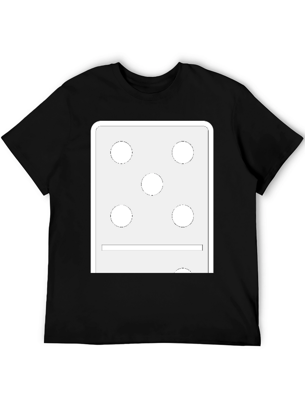 Domino 5/1 Graphic Tee - Black Casual T-Shirt