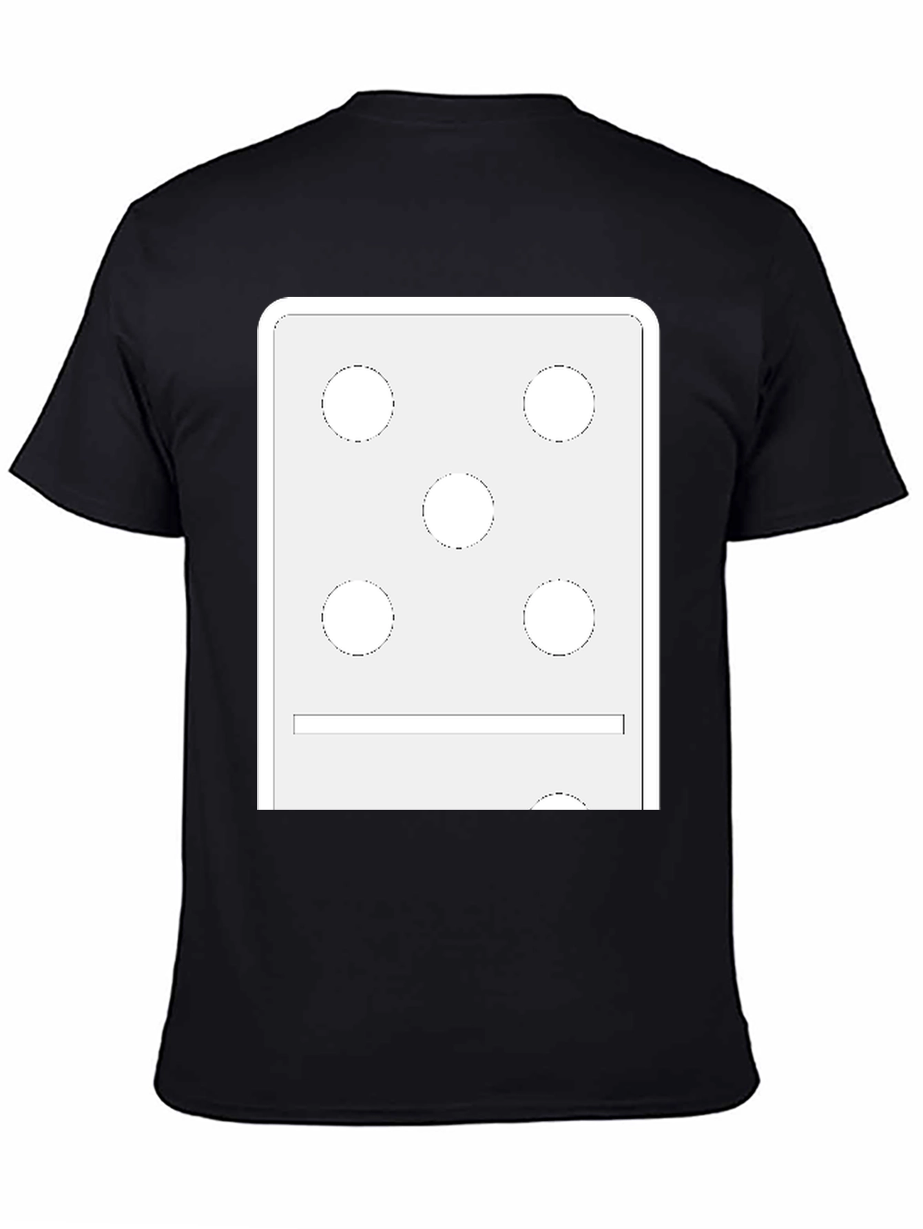Domino 5/1 Graphic Tee - Black Casual T-Shirt