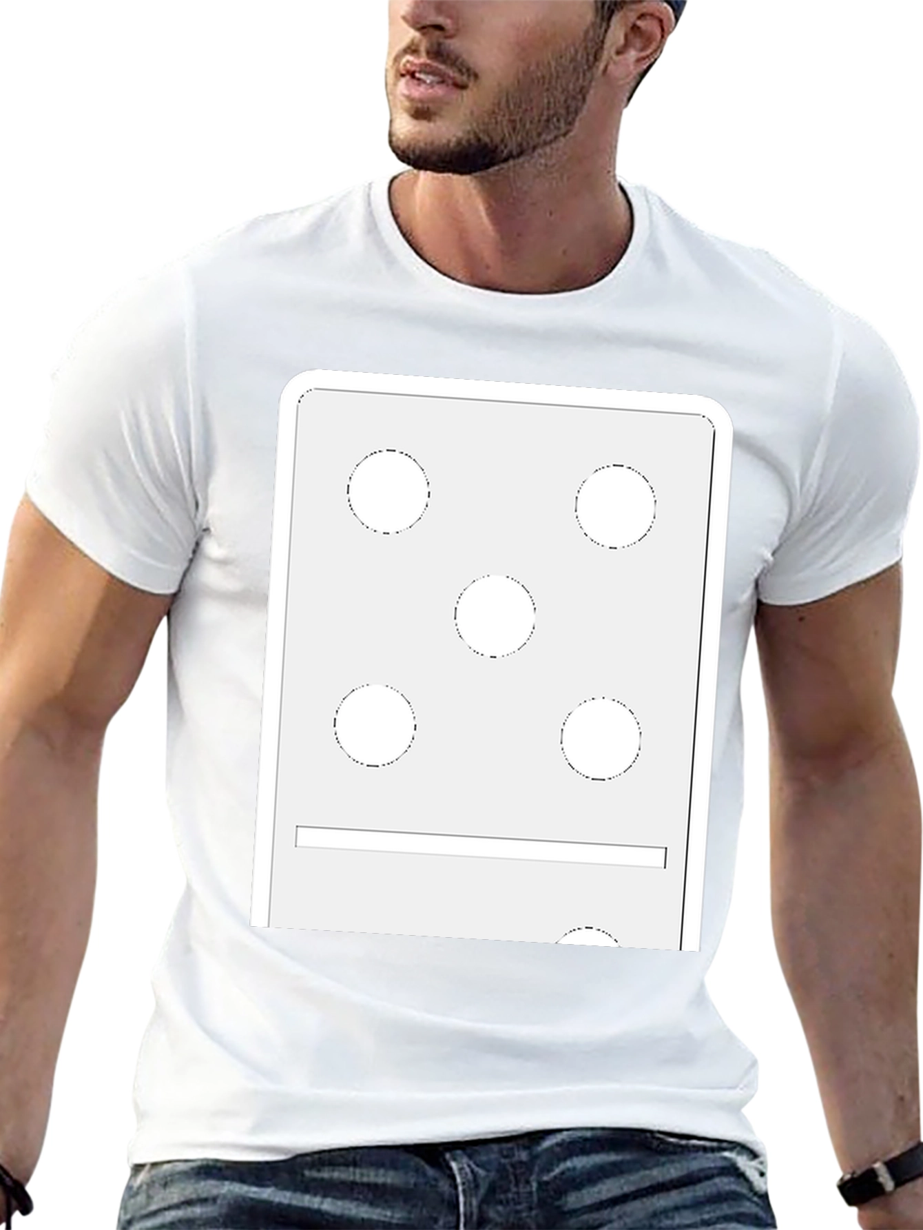 Domino 5/1 Graphic Tee - Black Casual T-Shirt
