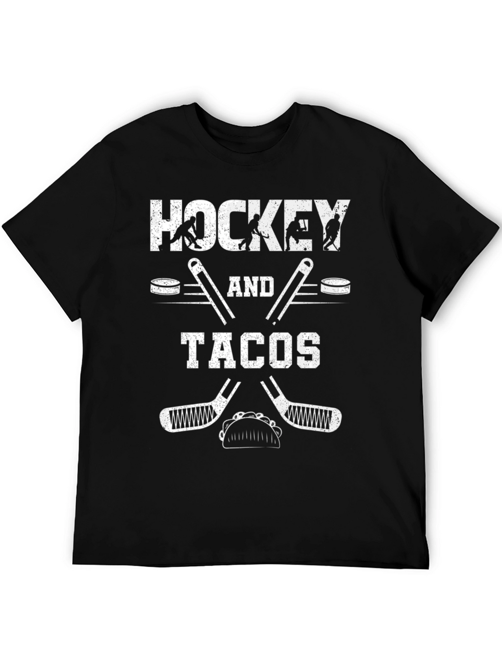 Hockey and Tacos T-Shirt - Funny Graphic Tee