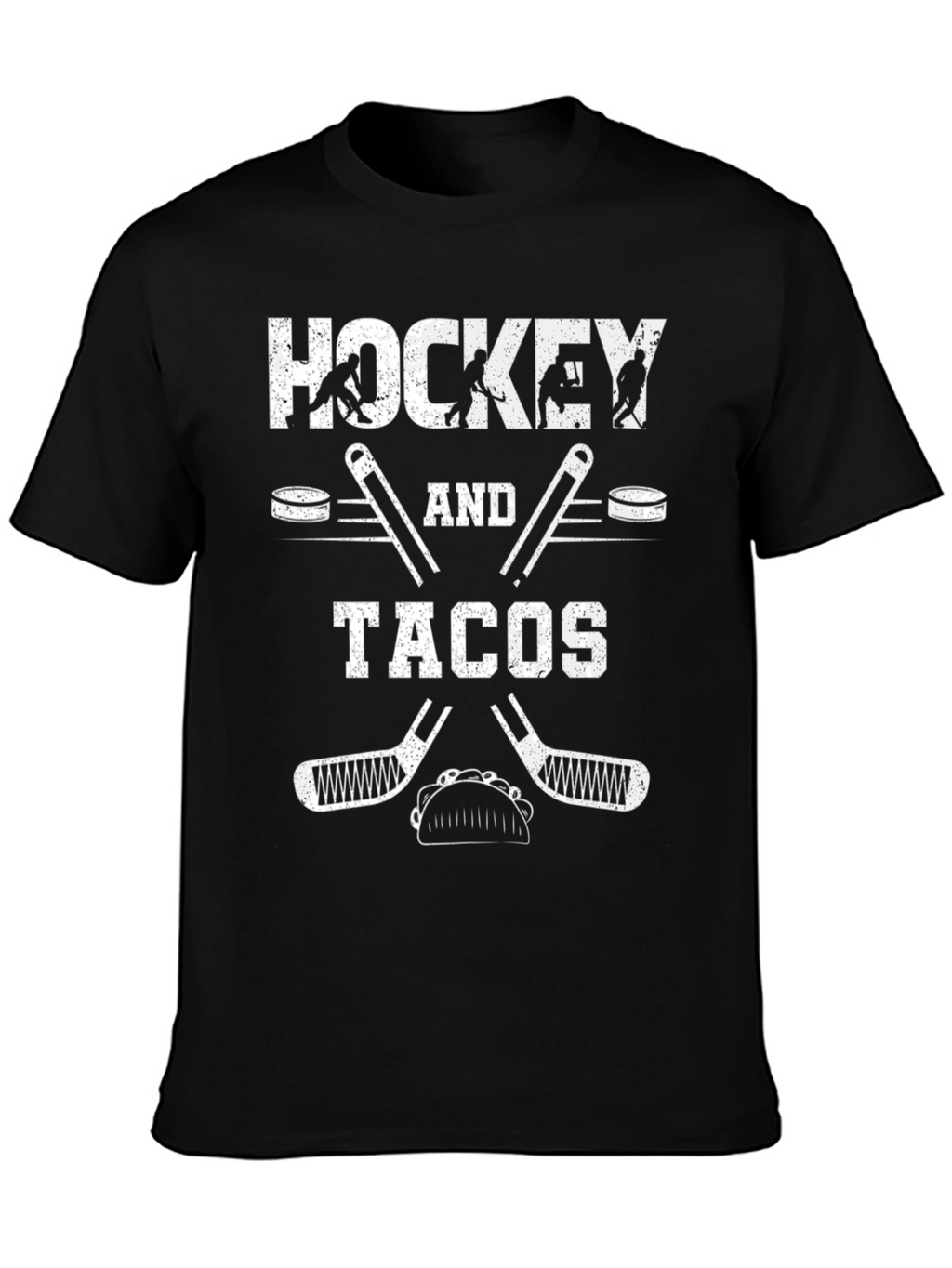 Hockey and Tacos T-Shirt - Funny Graphic Tee