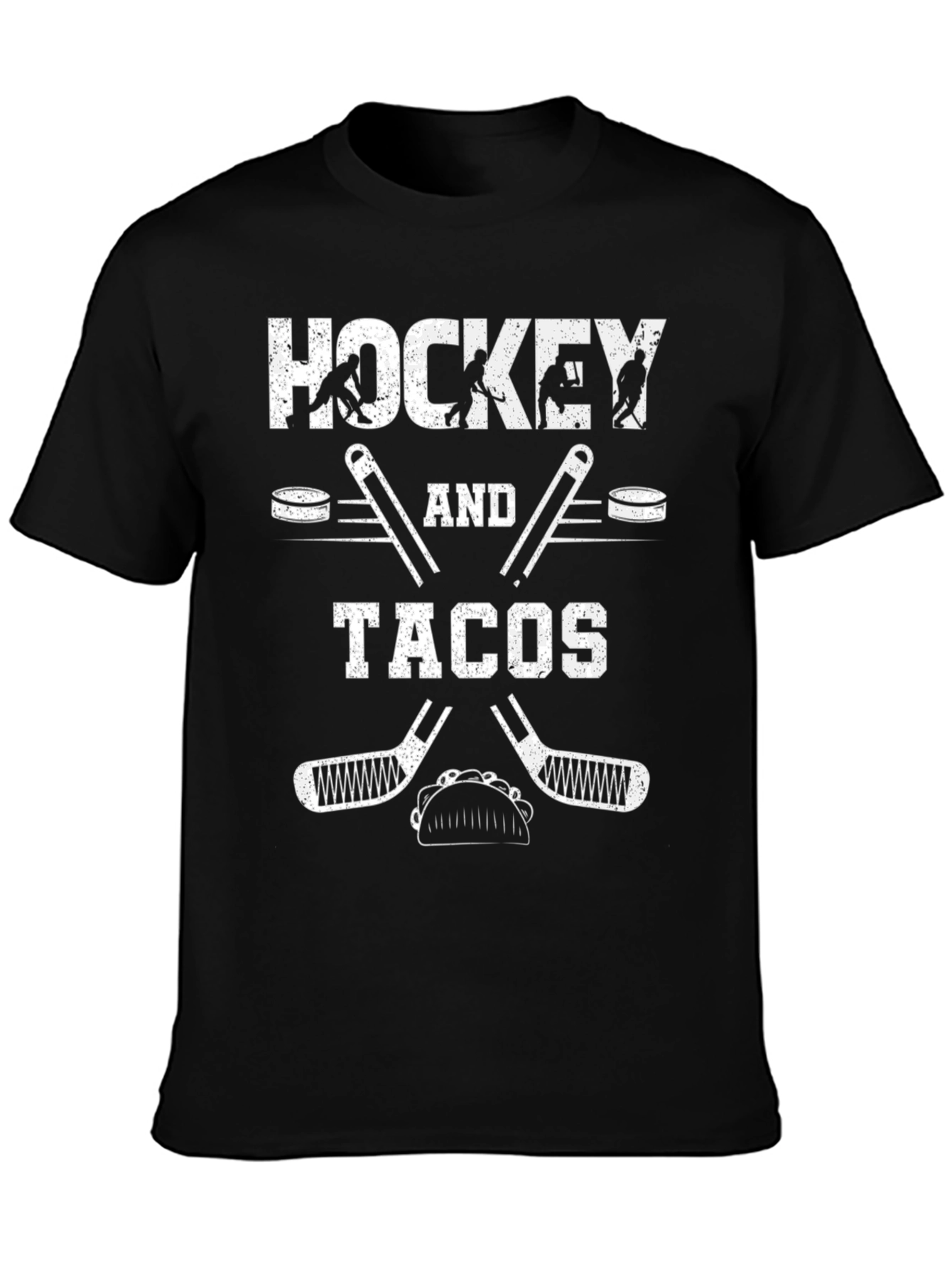 Hockey and Tacos T-Shirt - Funny Graphic Tee