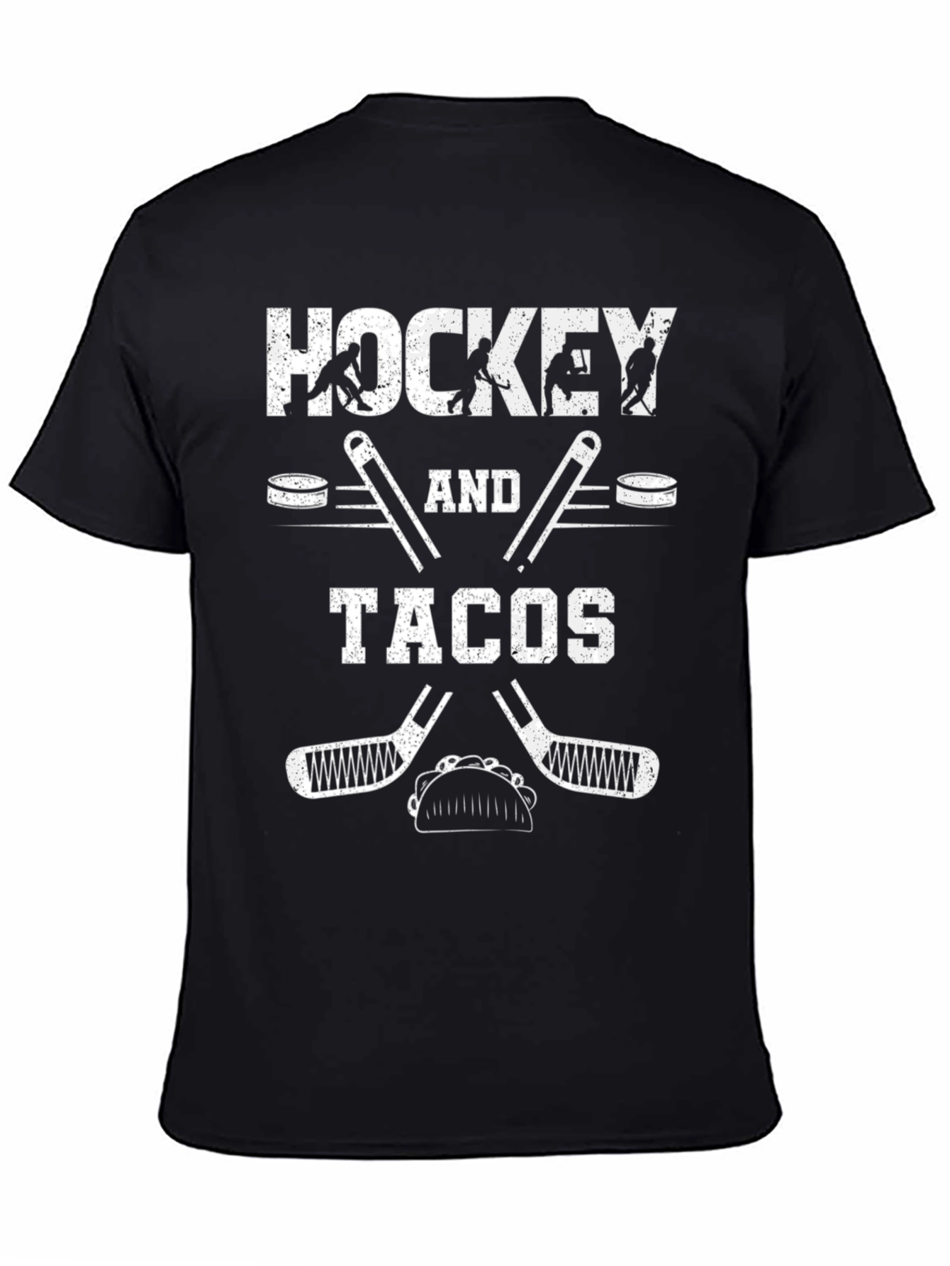 Hockey and Tacos T-Shirt - Funny Graphic Tee