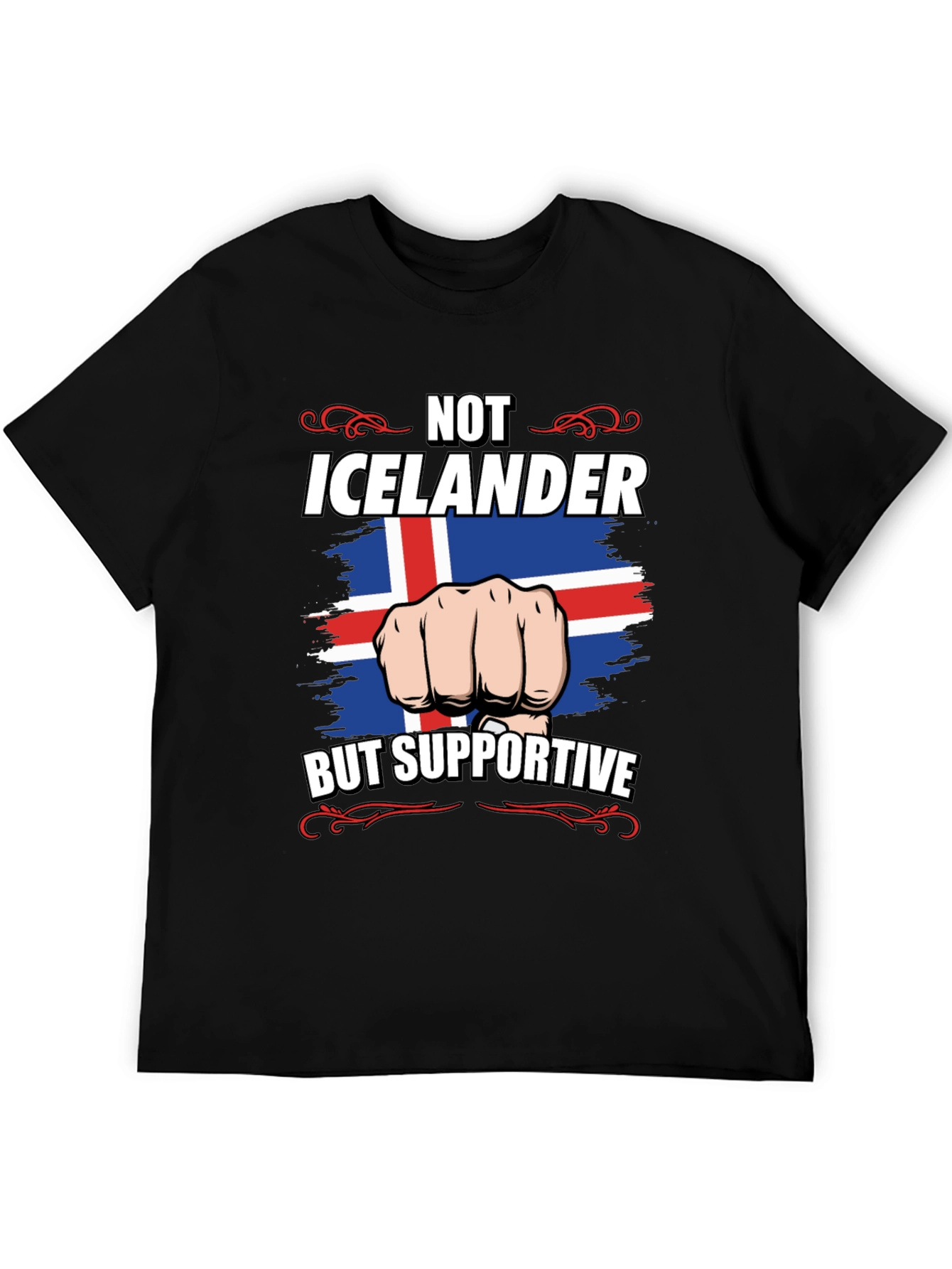 Iceland Supporter Graphic Tee - Not Icelandic But Supportive