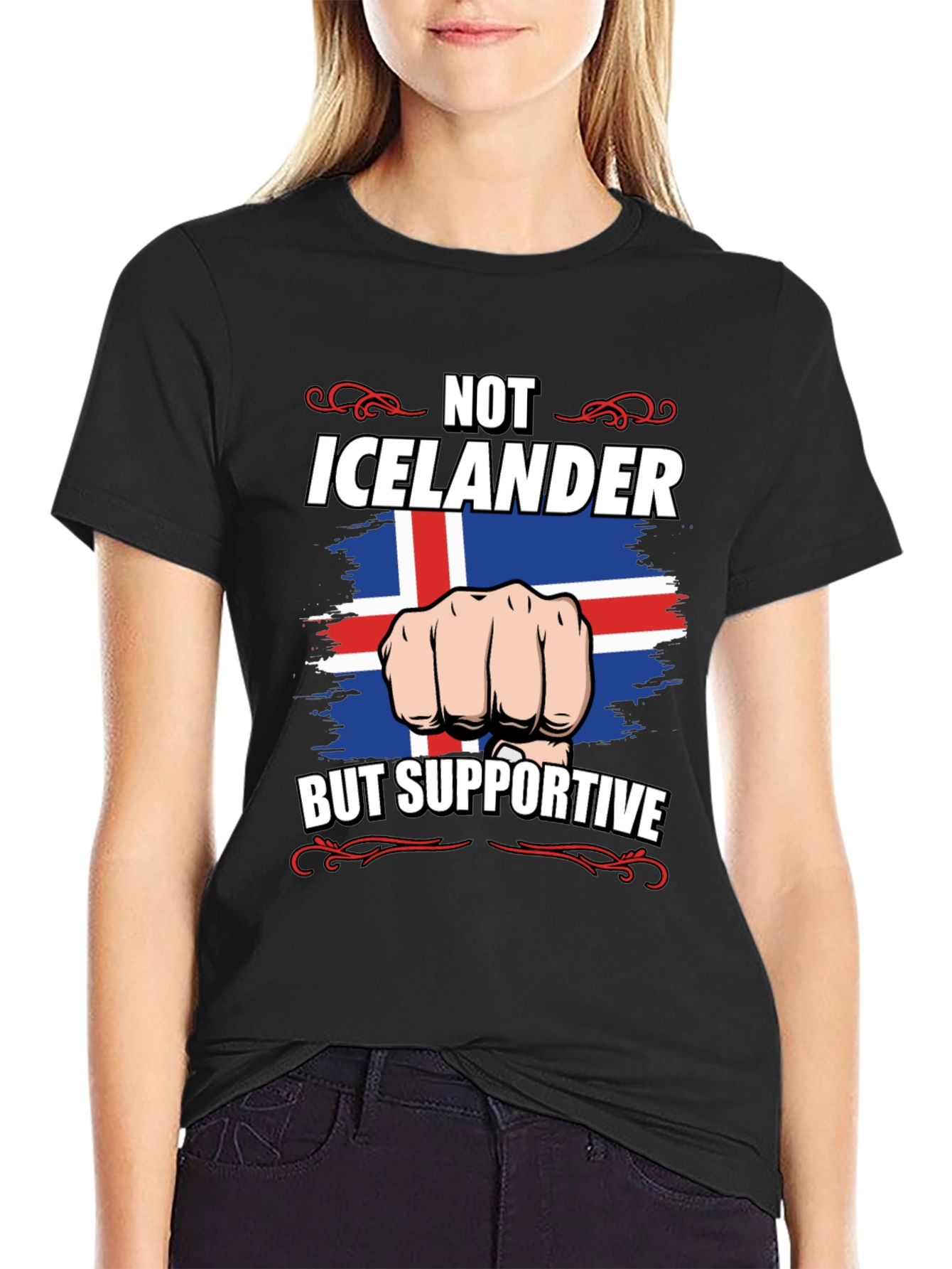 Iceland Supporter Graphic Tee - Not Icelandic But Supportive