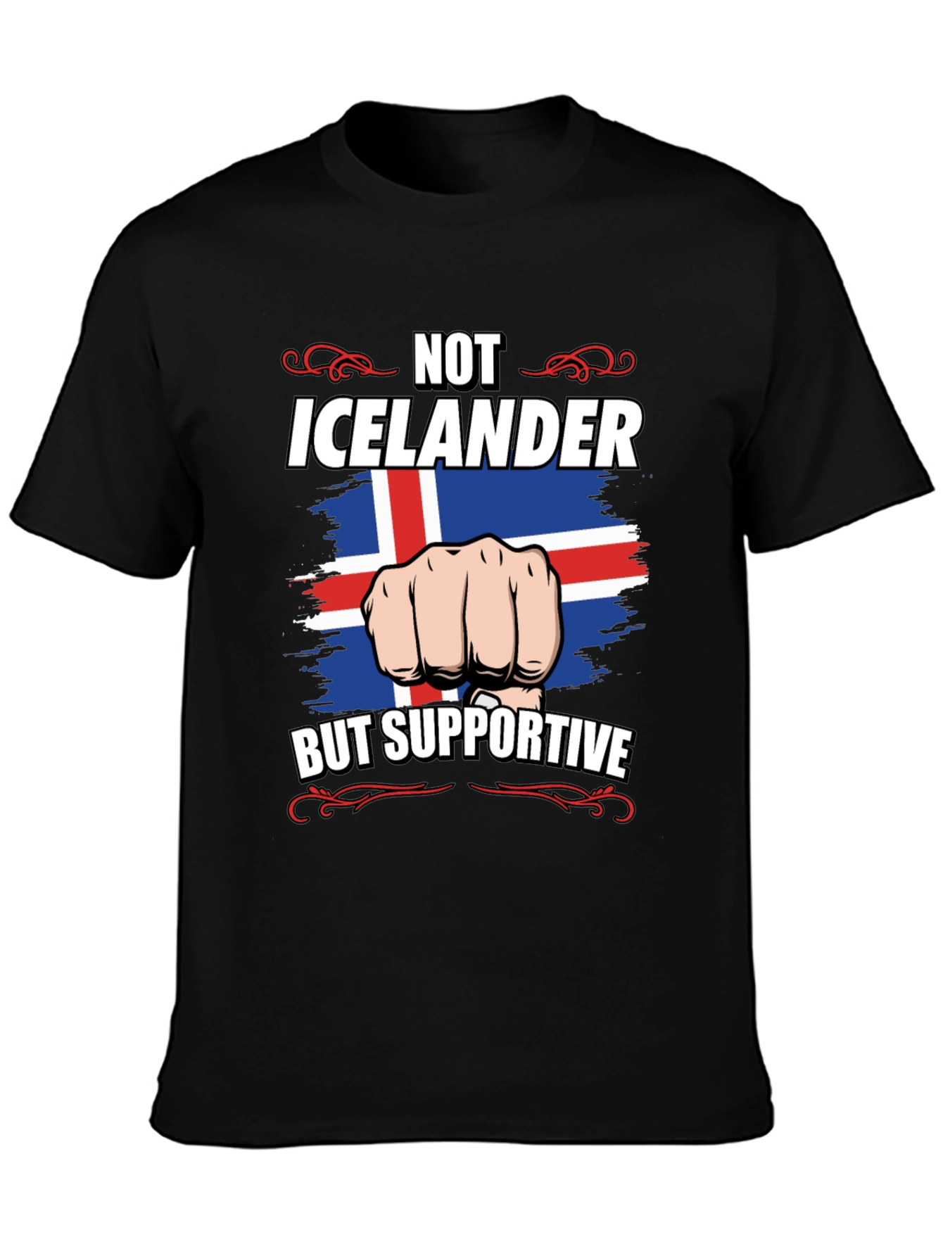 Iceland Supporter Graphic Tee - Not Icelandic But Supportive