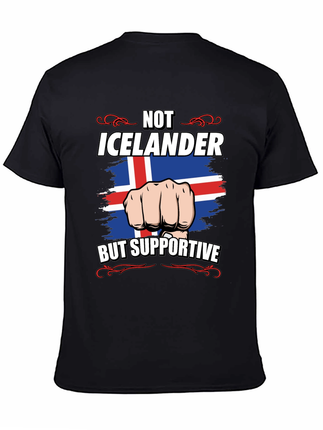 Iceland Supporter Graphic Tee - Not Icelandic But Supportive
