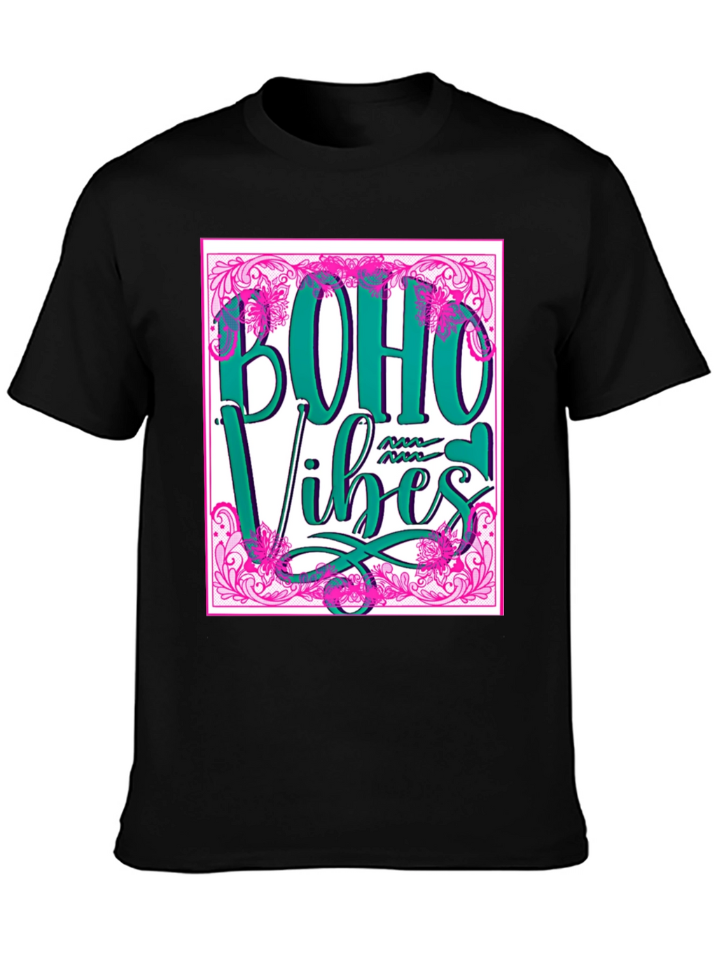Boho Vibes T-Shirt - Trendy Graphic Tee