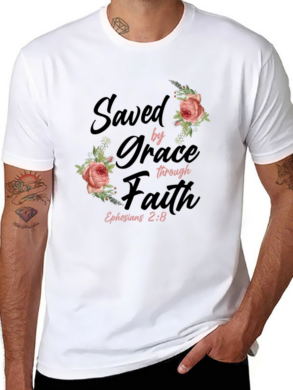 Saved by Grace Christian T-Shirt