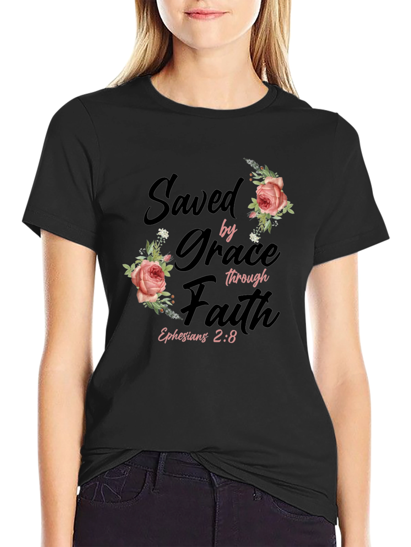 Saved by Grace Christian T-Shirt