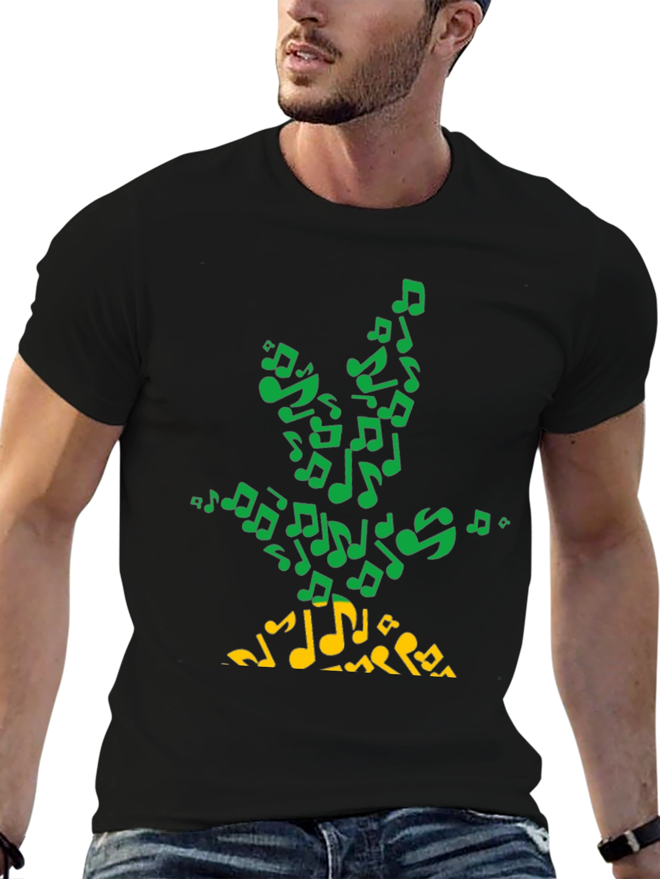 Musical Note Tree Graphic T-Shirt