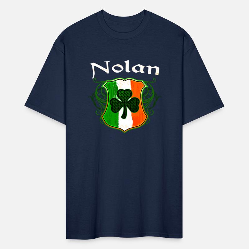 Nolan Irish Surname Ireland Flag Shield Shamrock