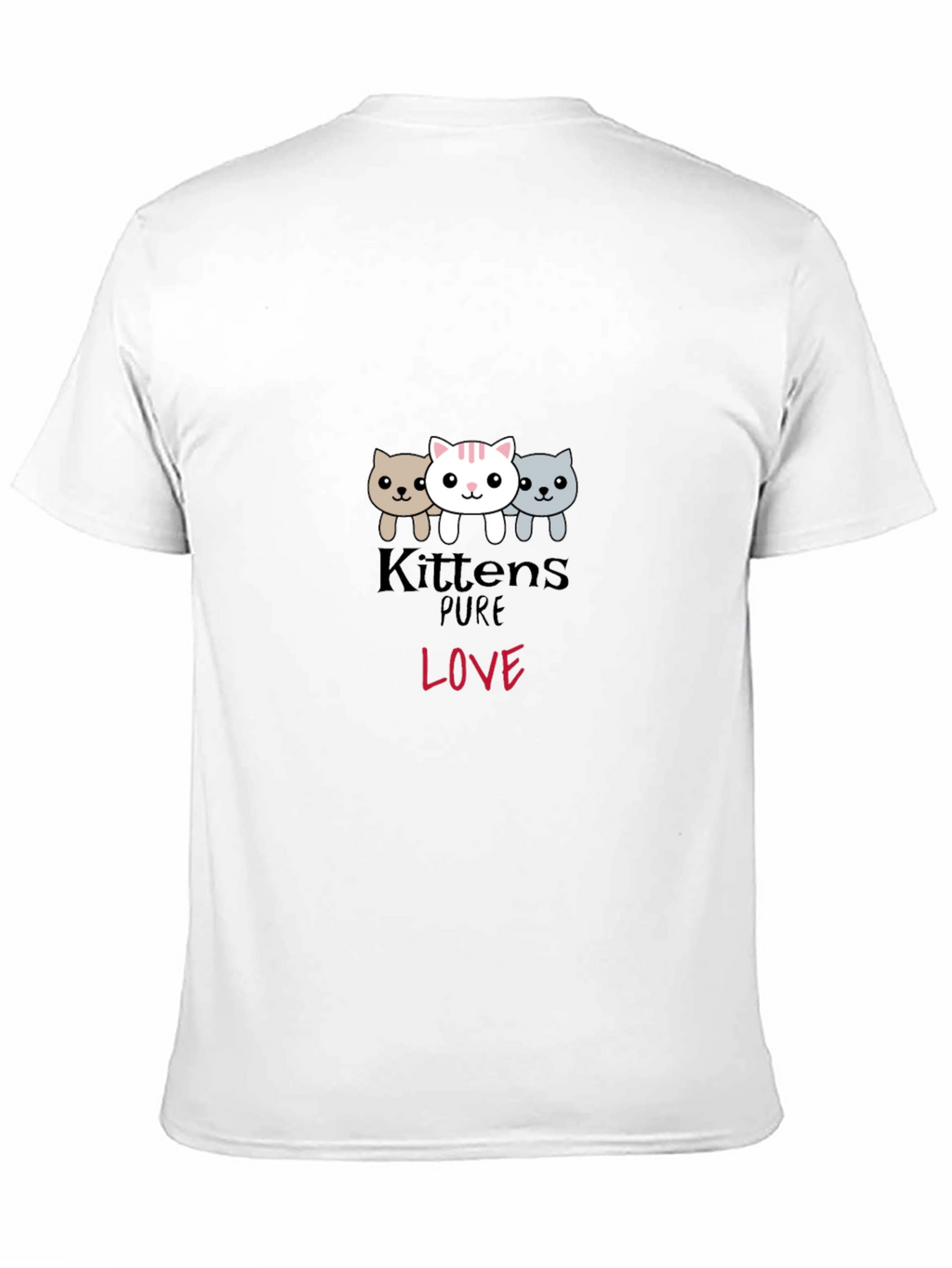 Kittens Pure Love Black Graphic Tee