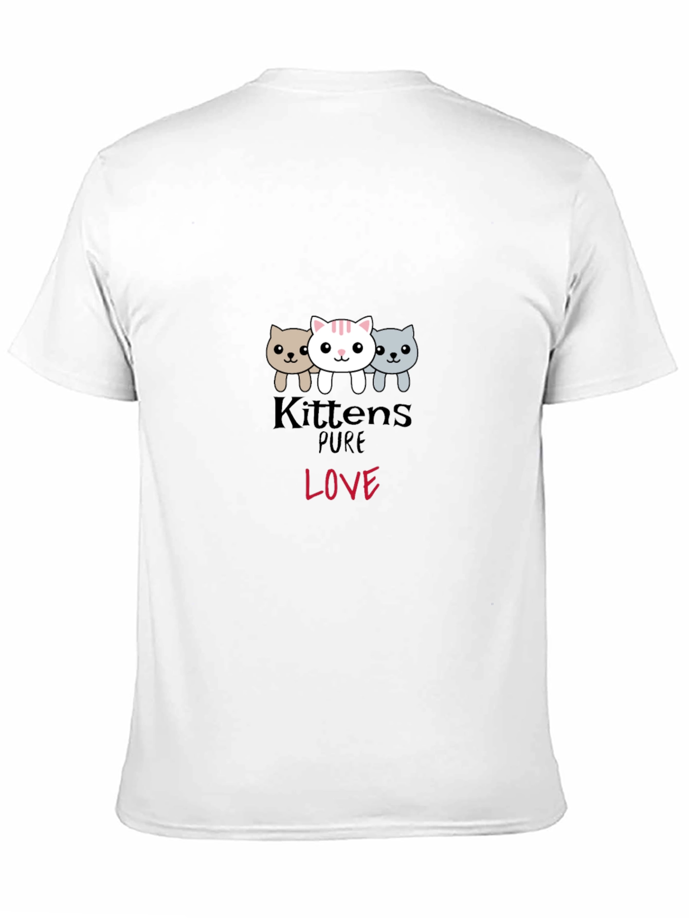 Kittens Pure Love Black Graphic Tee