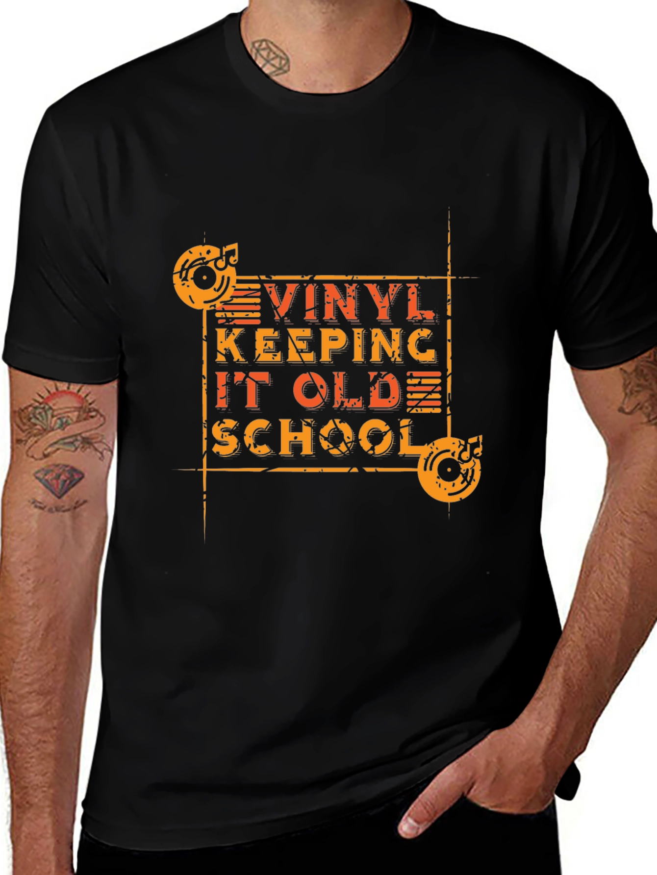 Vinyl Record Keeping It Old School Graphic Tee